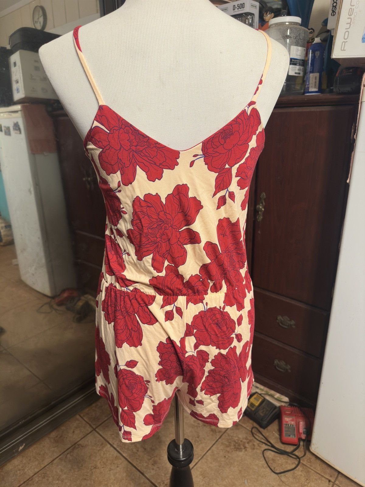 Other Ava Sky Rompers One Piece Red/Beige Hawaiian Print Women's S Size S / US 4 / IT 40 - 2 Thumbnail