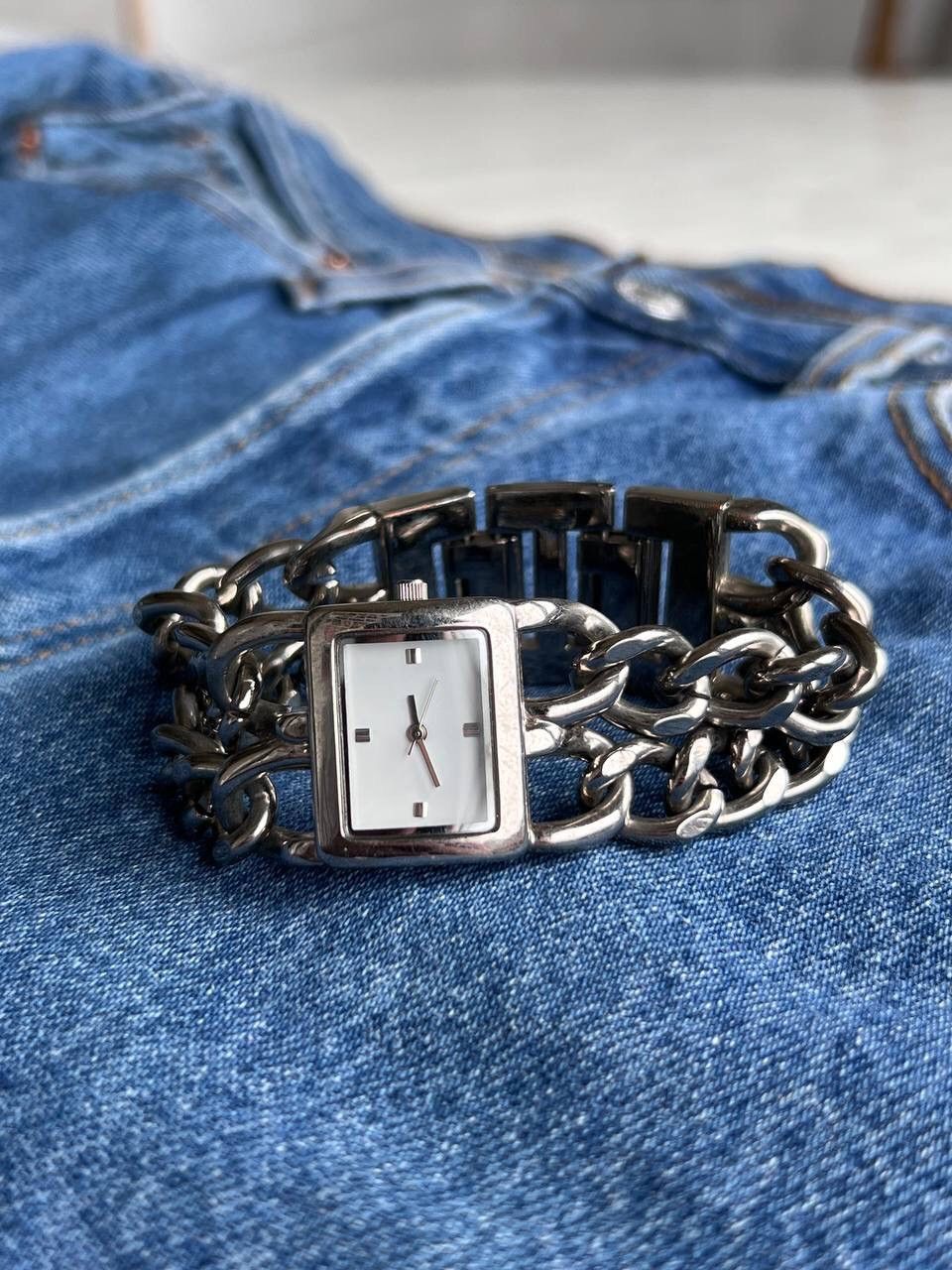 Japanese Brand × Vintage Vintage Japanese style Chain Metal futuristic Watch Bracelet Size ONE SIZE - 1 Thumbnail