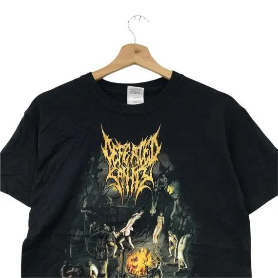 Band Tees Vtg DEFEATED SANITY BAND Death Metal Tour Tee Shirt Concert Size US S / EU 44-46 / 1 - 3 Thumbnail