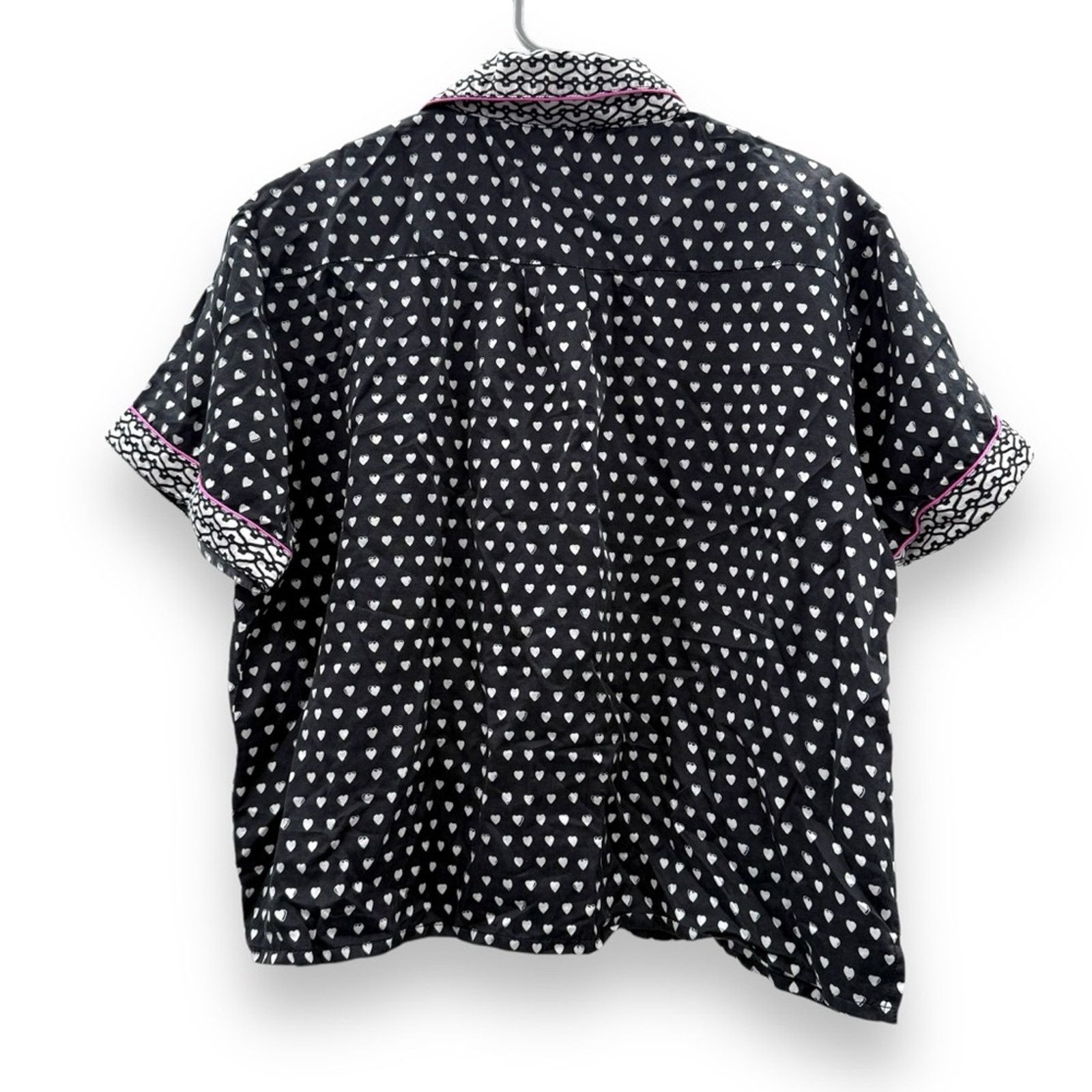 Other Lele Sadoughi x Roller Rabbit Heart Print Pajama Set Sz L Size L / US 10 / IT 46 - 4 Thumbnail