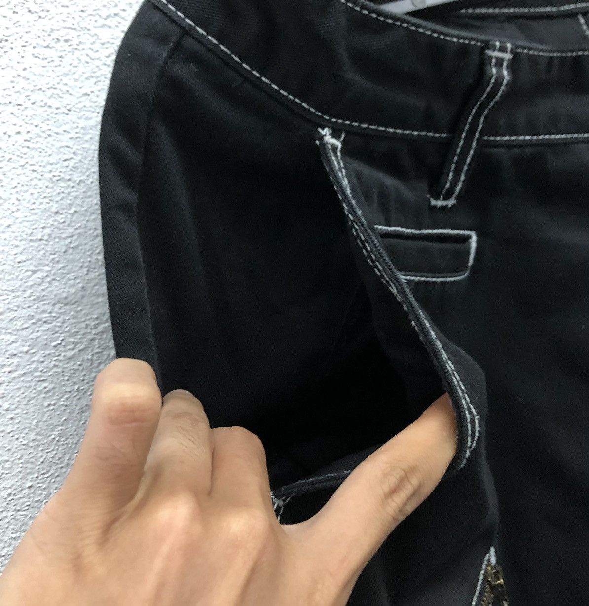 Japanese Brand DENIAL "Abrupt Blow" Graphic Jeans – Gothic Streetwear Style Size US 32 / EU 48 - 6 Thumbnail