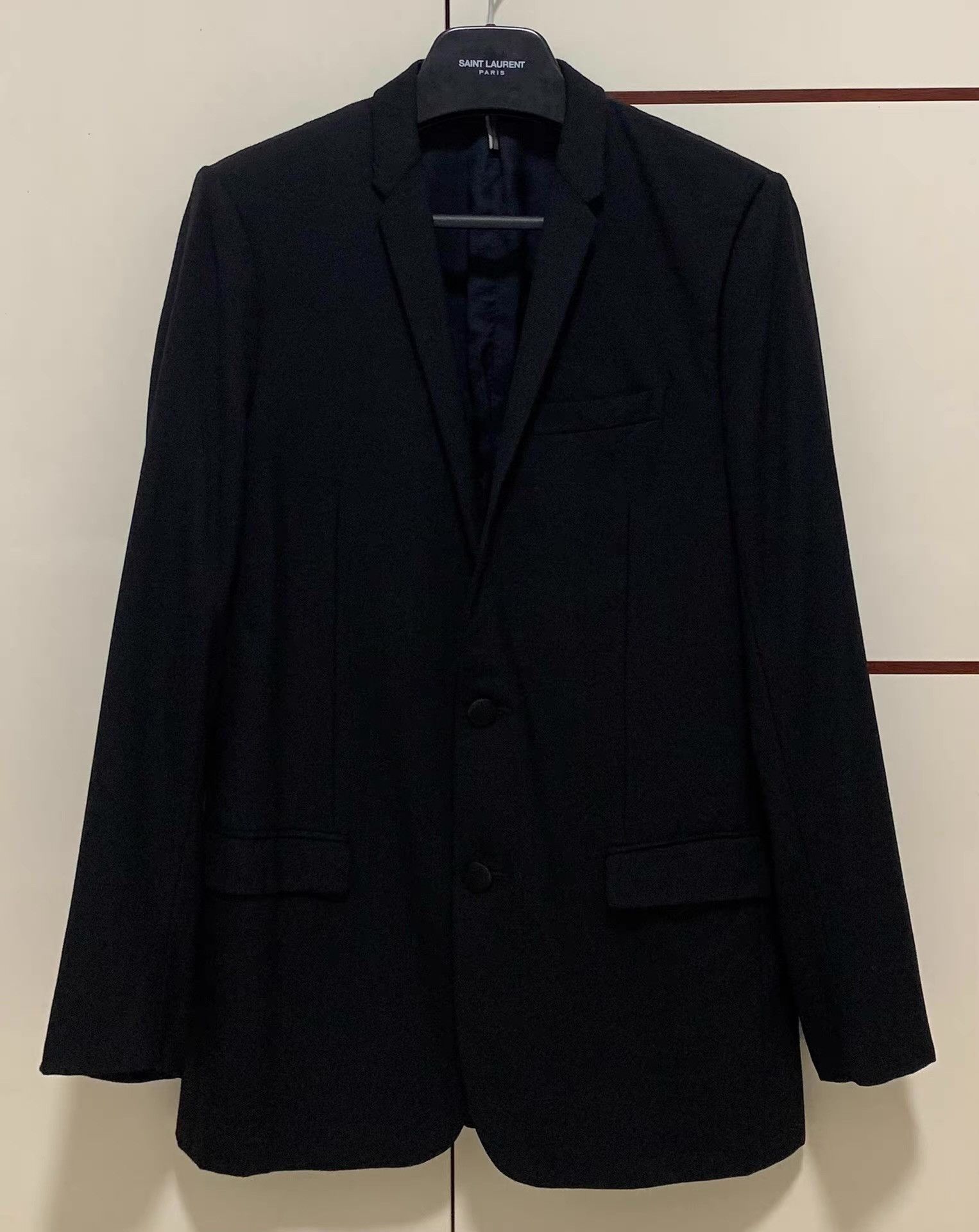 Dior Dior Homme 10FW Black Slim Notch Lapel Blazer Q12 Size 50R - 1 Thumbnail