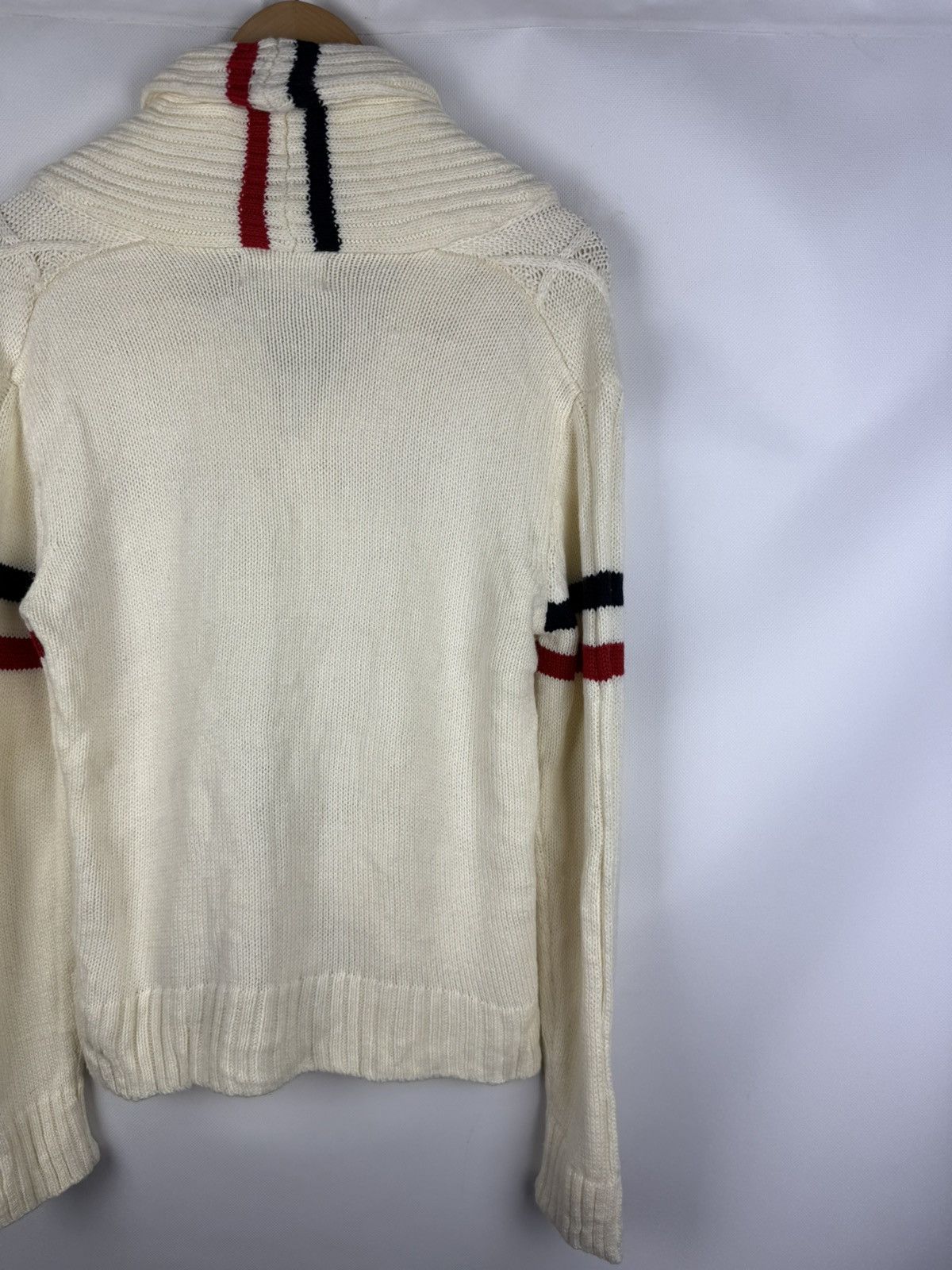 Japanese Brand Lock Heaven Japanese Cable Knit Shawl Cardigan Sweater Size US L / EU 52-54 / 3 - 17 Thumbnail