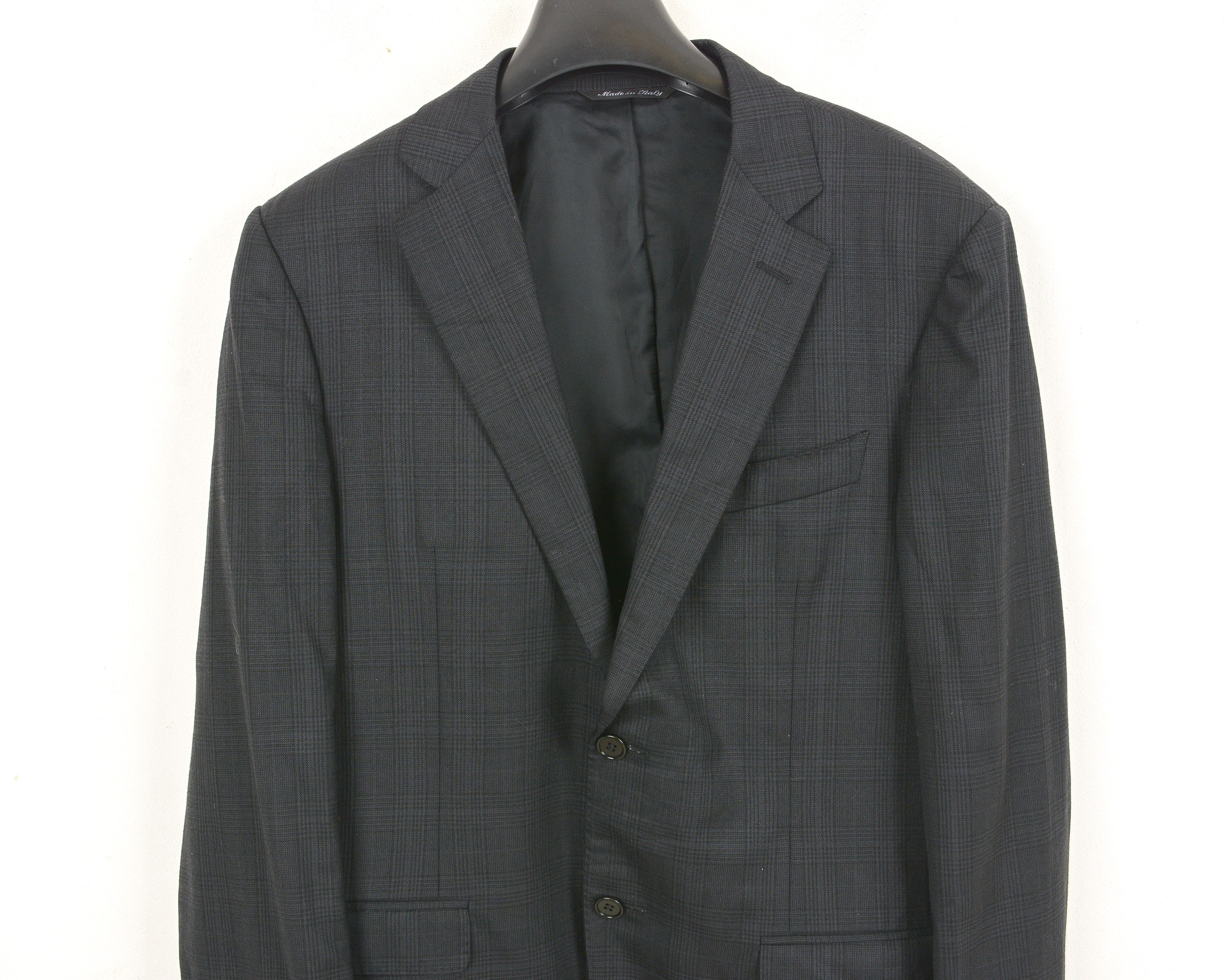 Canali Men's UK 40 US Suit M Blazer Coat Wool Pinstriped EU 50 Size 40R - 2 Thumbnail