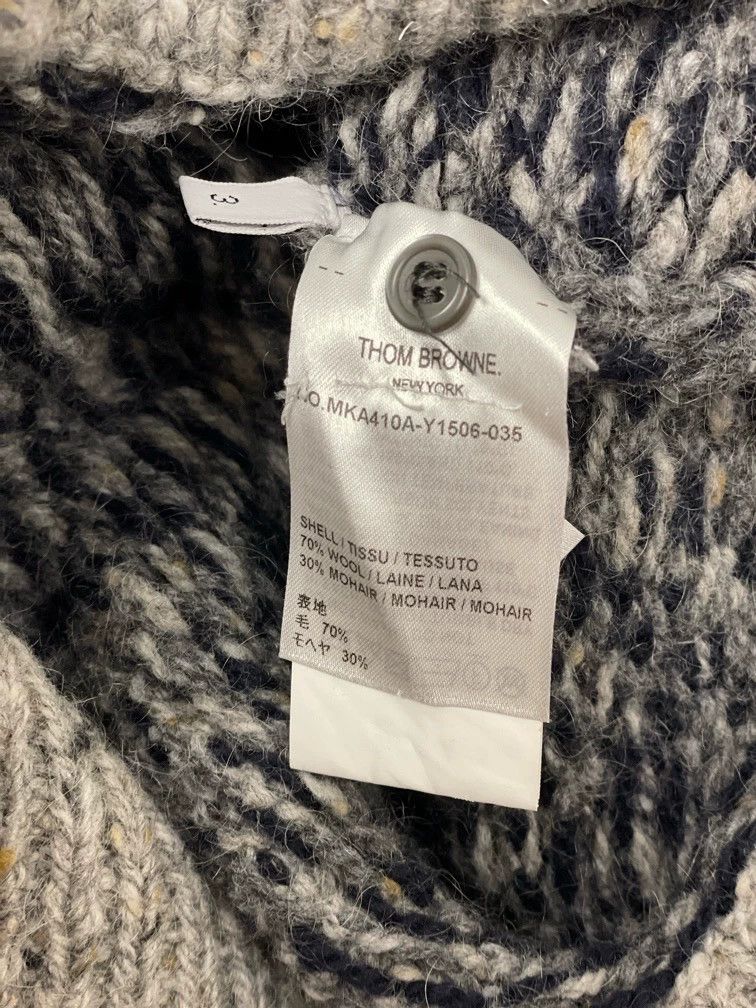 Thom Browne Thom browne Gray Tibetan blue plaid hem colorful stripe rou Size US L / EU 52-54 / 3 - 6 Thumbnail