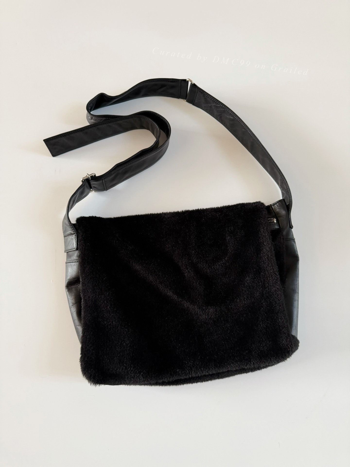 Yohji Yamamoto Yohji Yamamoto Noir Leather Fur Crossbody Size ONE SIZE - 1 Thumbnail