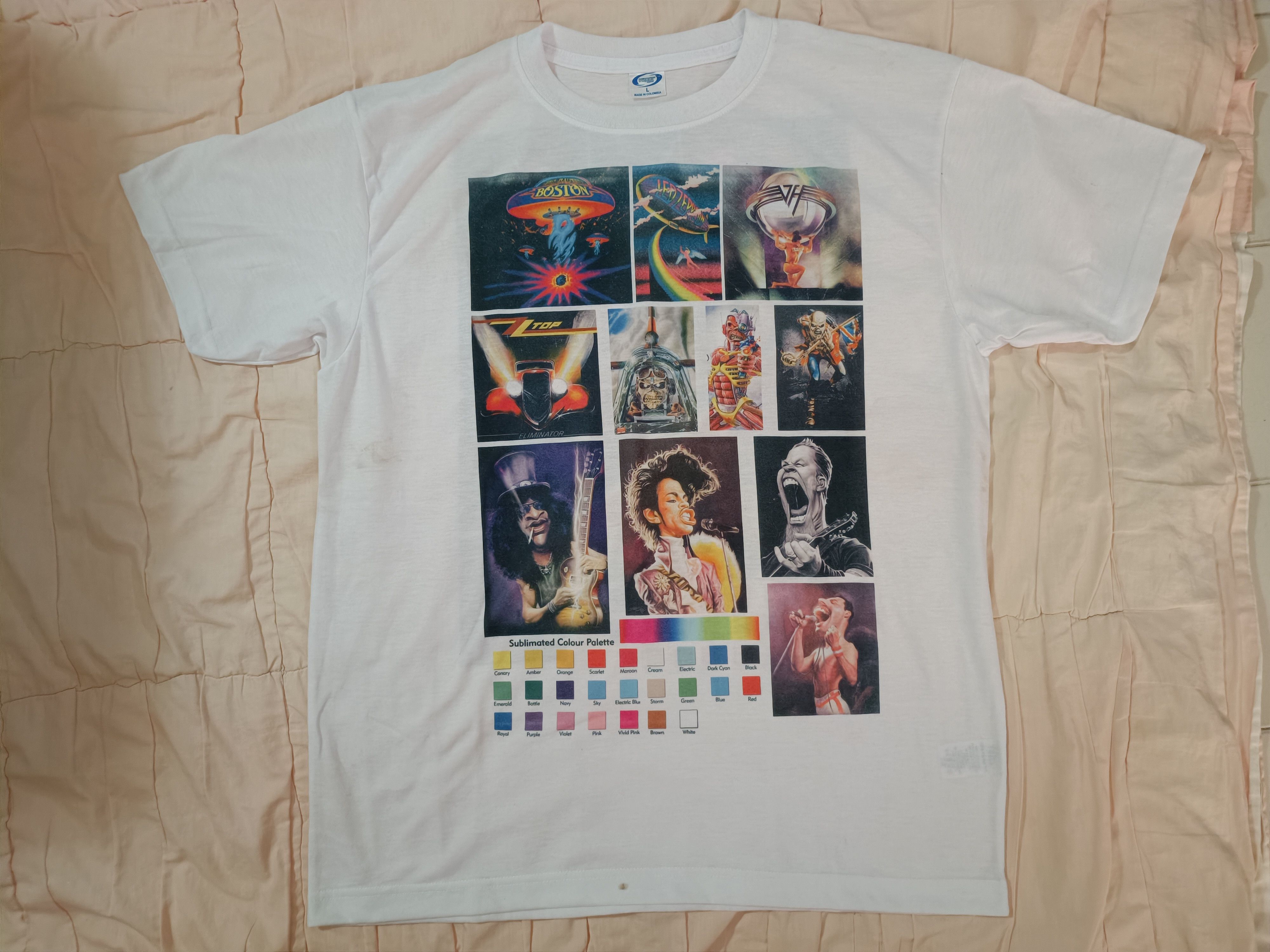 Band Tees Top Bands 100% Polyester T Shirt Size US L / EU 52-54 / 3 - 5 Thumbnail