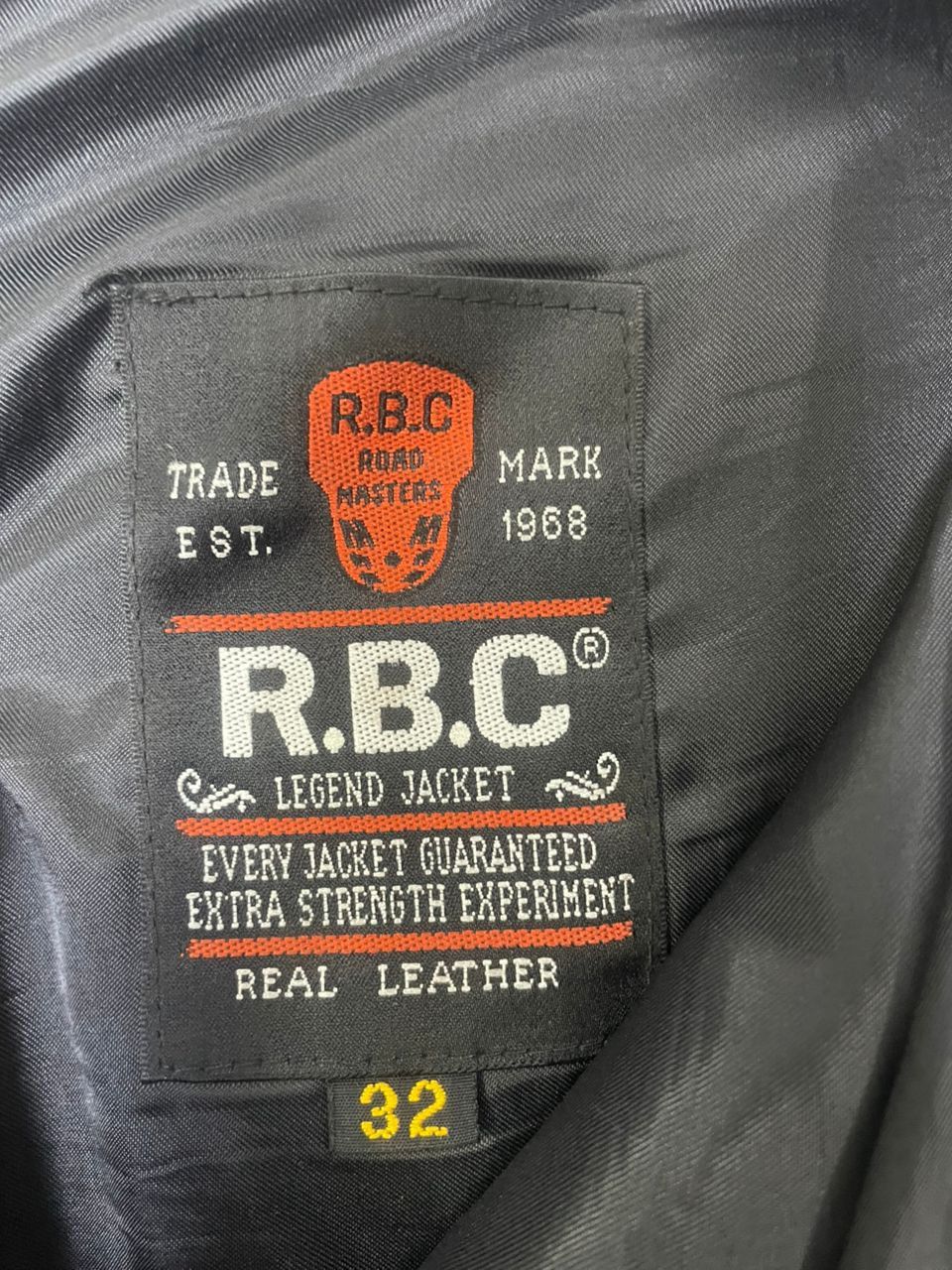 Designer × Genuine Leather × Vintage Vintage R.B.C Roadmaster Denim Leather Pants Size US 31 - 6 Thumbnail
