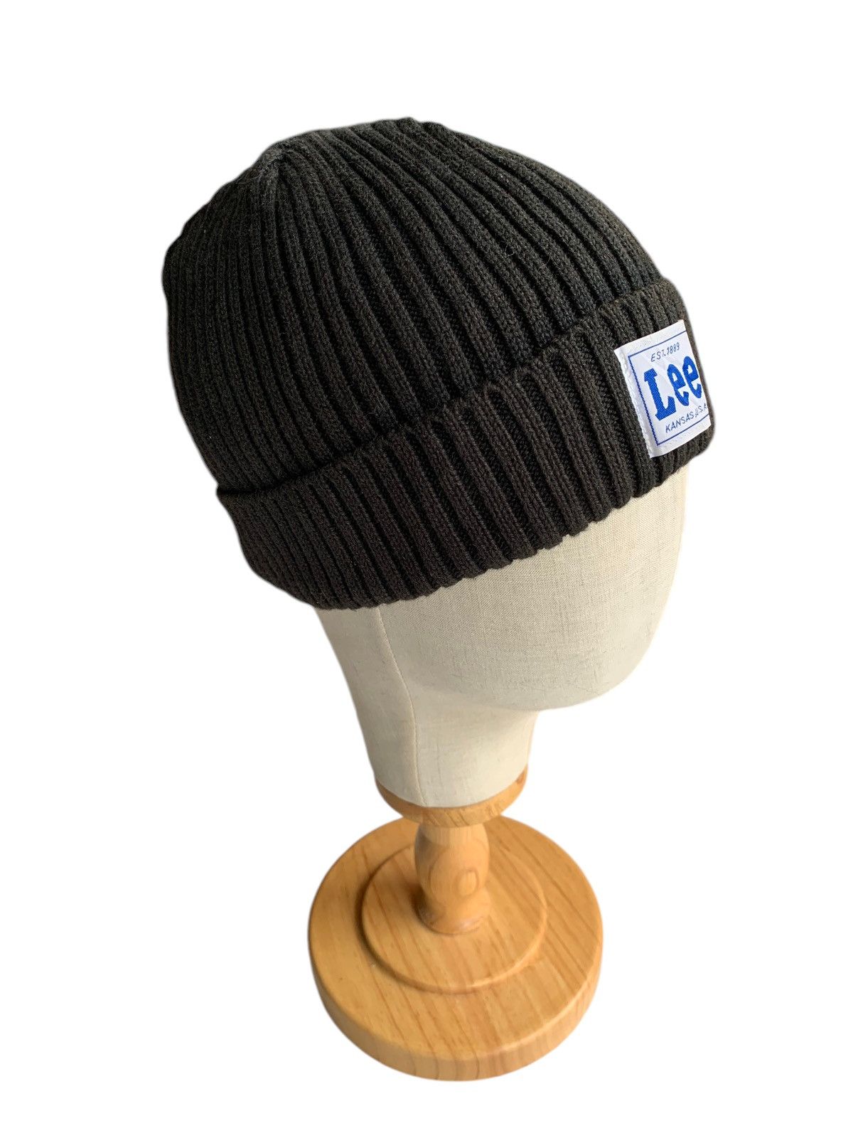 Lee × Vintage Lee Kansas Usa Knitted Winter sessions Beanie Hats Size ONE SIZE - 2 Thumbnail