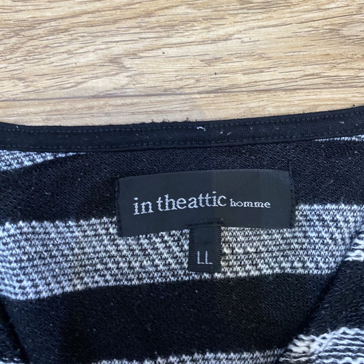 Japanese Brand 2000s In The Attic Homme Crut Cobain Style Stripe Knit LS Size US L / EU 52-54 / 3 - 8 Thumbnail