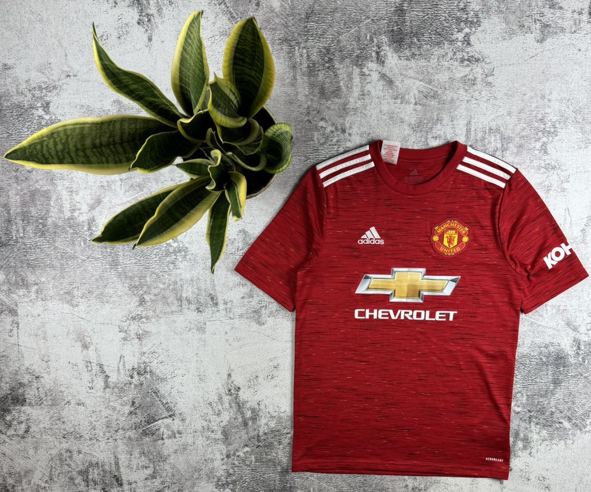 Adidas Manchester United 2020/2021 Men’s Small Red Adidas Soccer Football Shirt Jersey Size US S / EU 44-46 / 1 - 1 Thumbnail