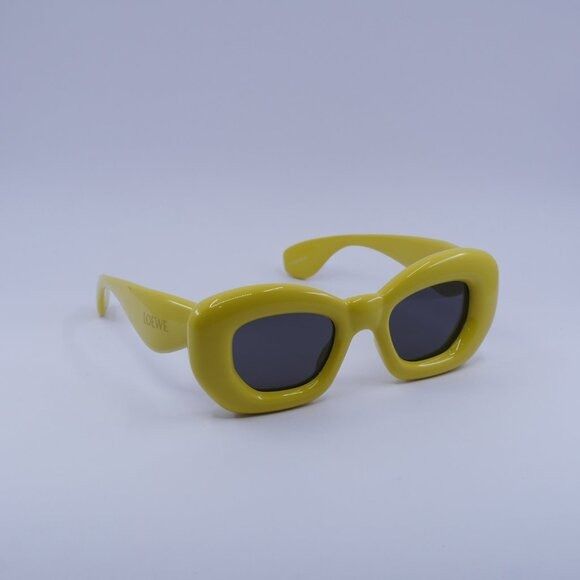 Loewe Loewe LW40117I 39A Sunglasses Shiny Yellow Cat Eye Frame Size ONE SIZE - 5 Thumbnail