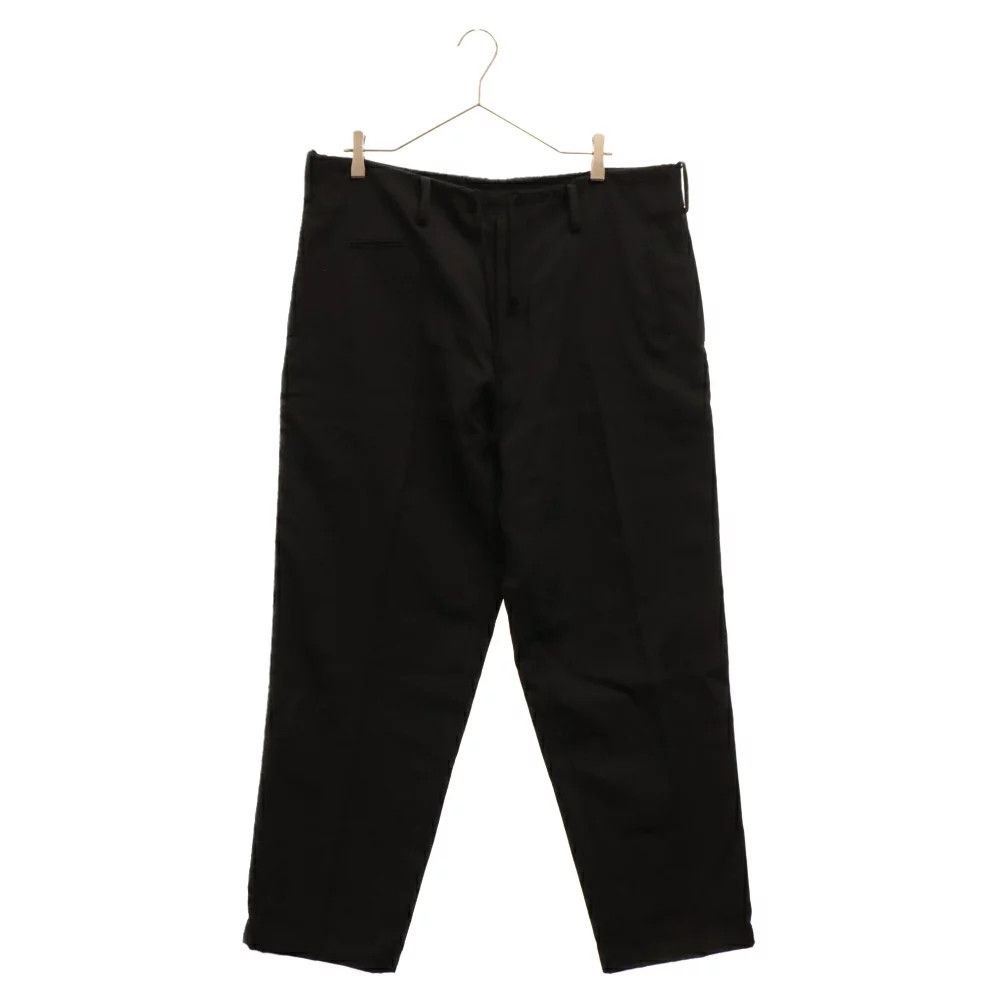 image of Yohji Yamamoto Pour Homme 91Ss Reprint Wool Easy Slacks in Black, Men's (Size 36)