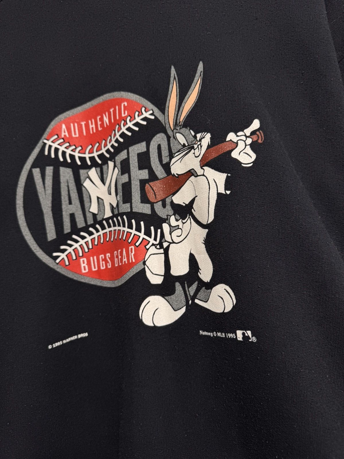 New York Yankees × Warner Bros New York Yankees vintage sweatshirt L 1995 Warner bros Size US XL / EU 56 / 4 - 6 Thumbnail
