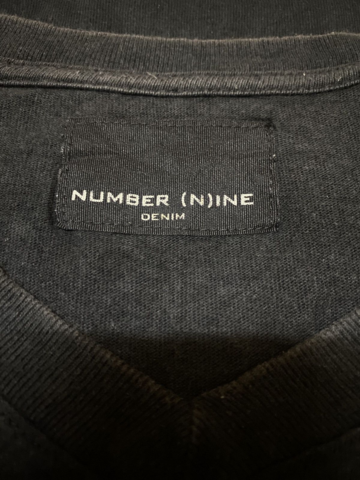 Number (N)ine Number Nine Multi Spellout Overprint Style V Neck T Shirt Size US M / EU 48-50 / 2 - 3 Thumbnail