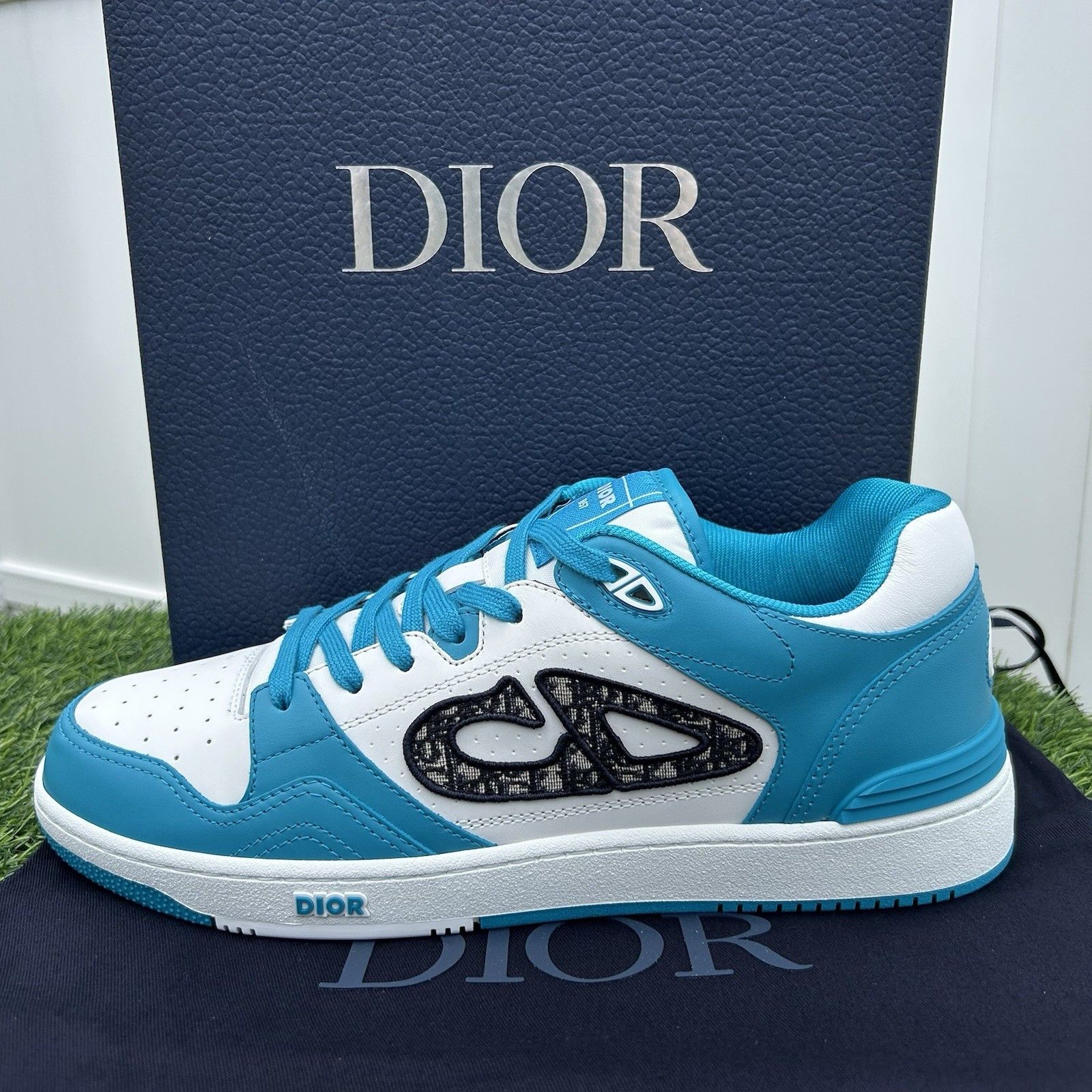 DIOR B57 LOWTOP SNEAKERS BLUE WHITE CD