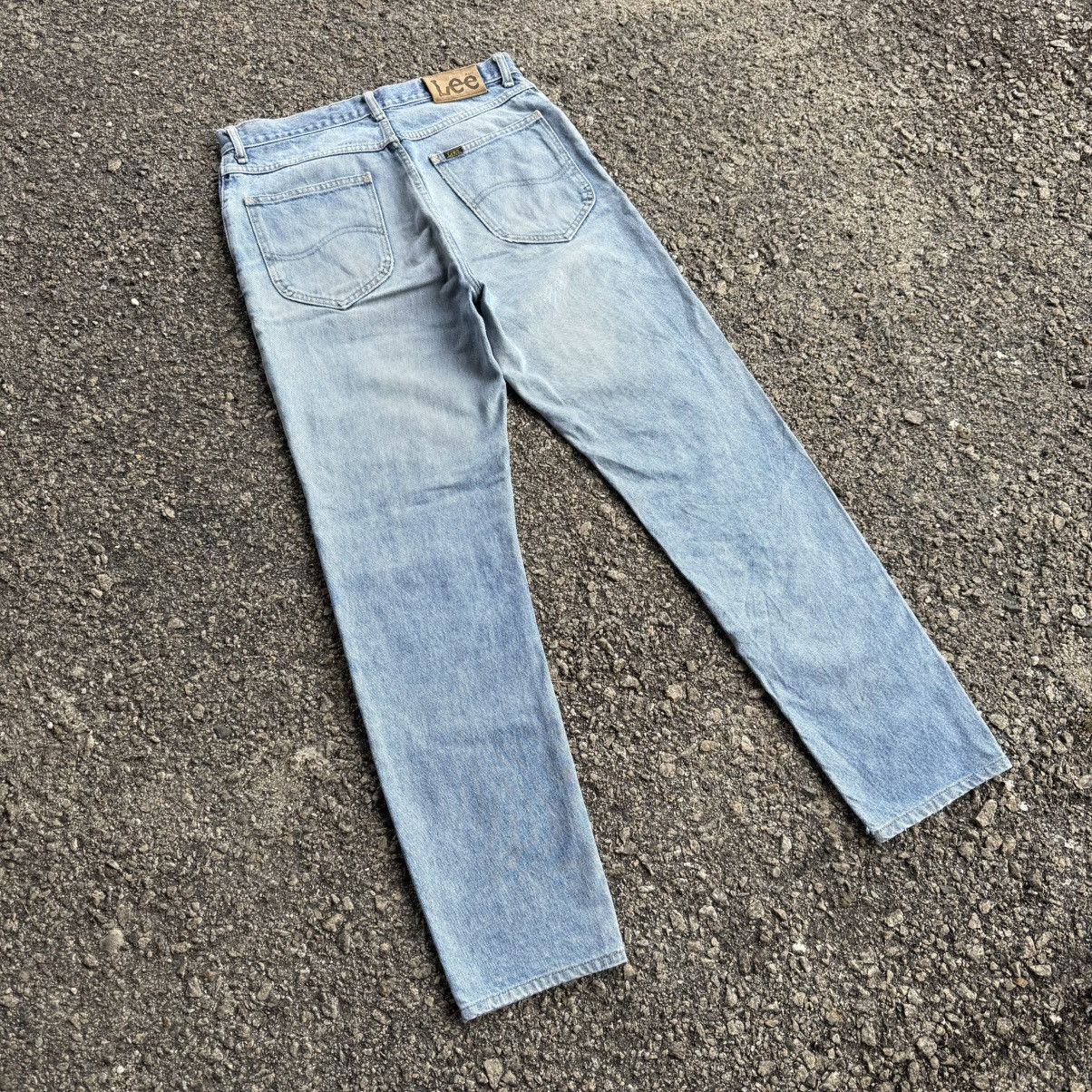 Lee VINTAGE LEE RIDER STRAIGHT FADED RIPPEP JEAN PANTS Size US 32 / EU 48 - 2 Thumbnail