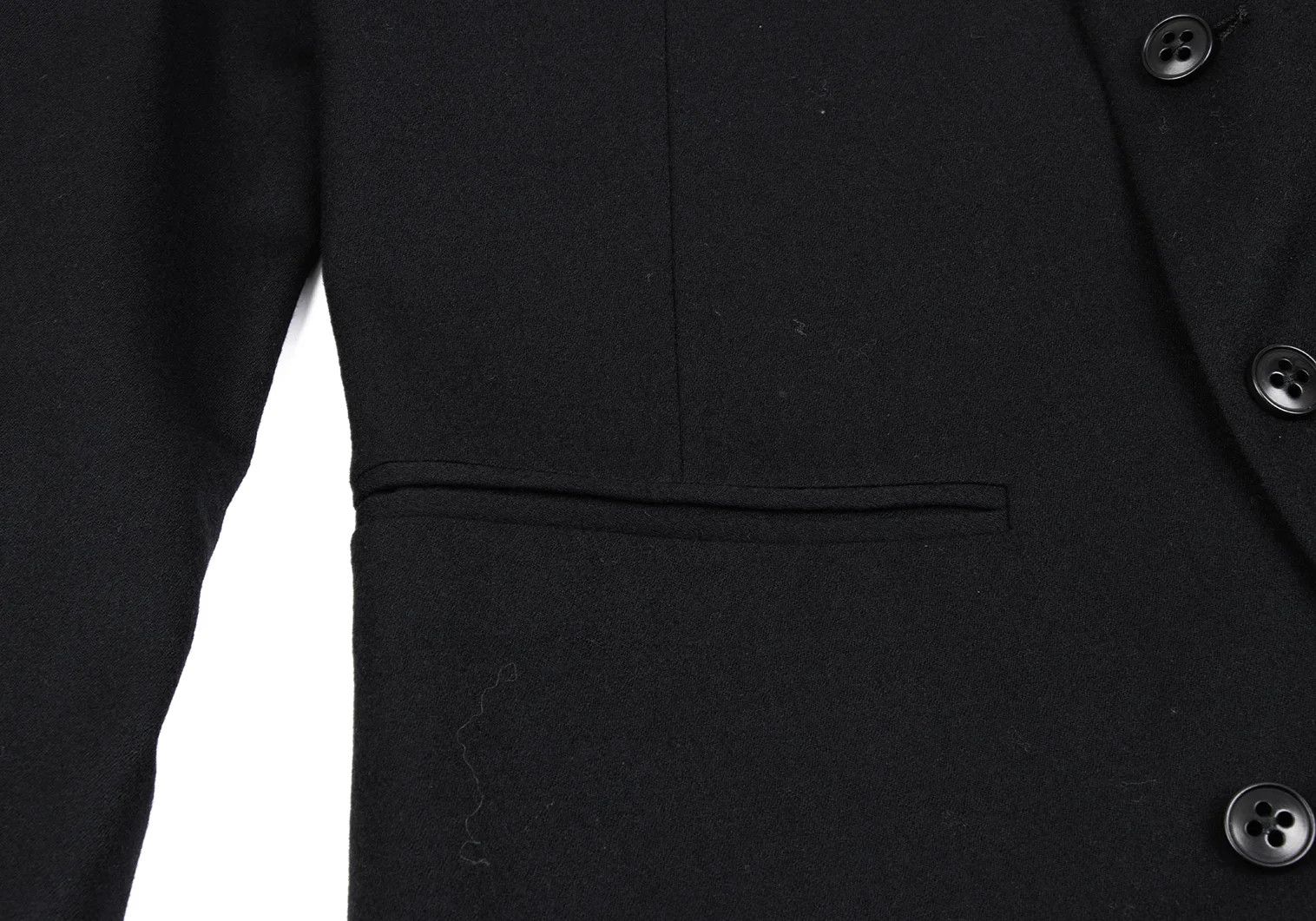 Ann Demeulemeester Wool Strap Design Jacket in Black, Size XXS Size US XXS / EU 40 - 10 Thumbnail