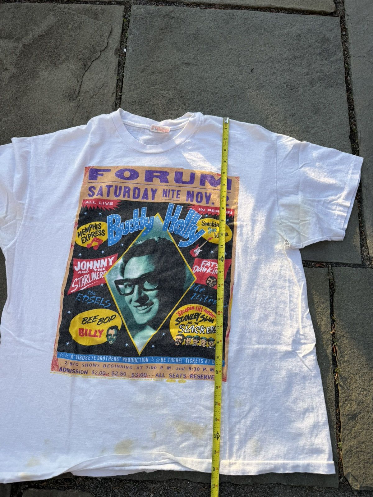 Vintage 1991 Buddy Holly Tour T Shirt Size XL Size US XL / EU 56 / 4 - 7 Thumbnail