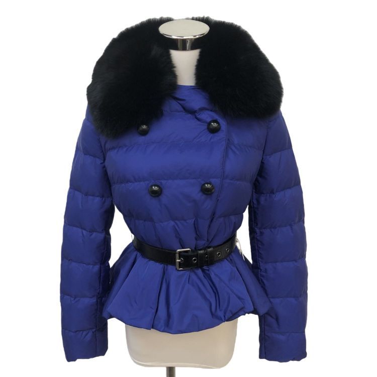 Miu Miu Miu Miu Fur Collar Belted Down Jacket Size 40 Size S / US 4 / IT 40 - 1 Thumbnail