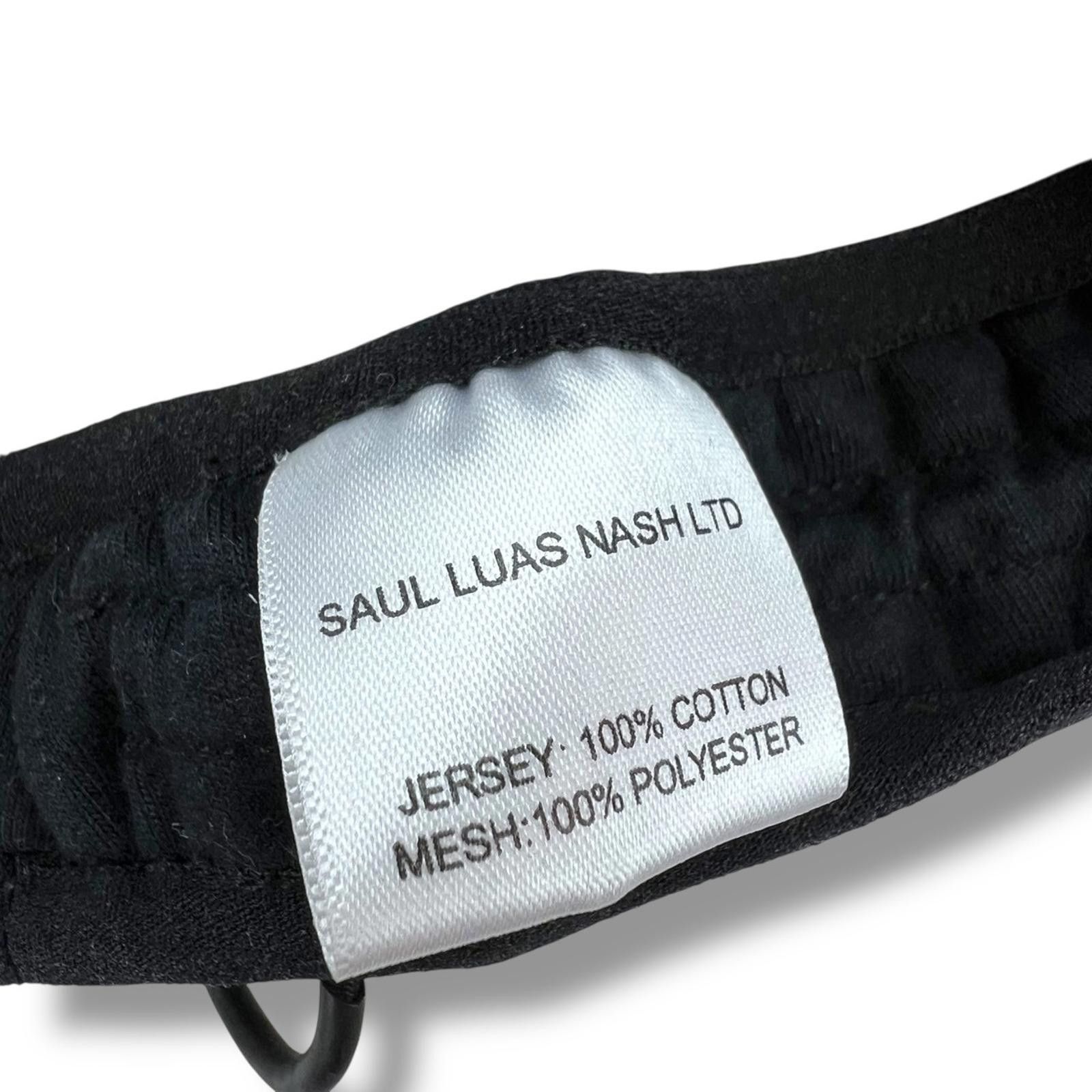 Saul Nash Saul Nash 3 5 Fold Mesh Face Mask Black Grey Size ONE SIZE - 5 Thumbnail