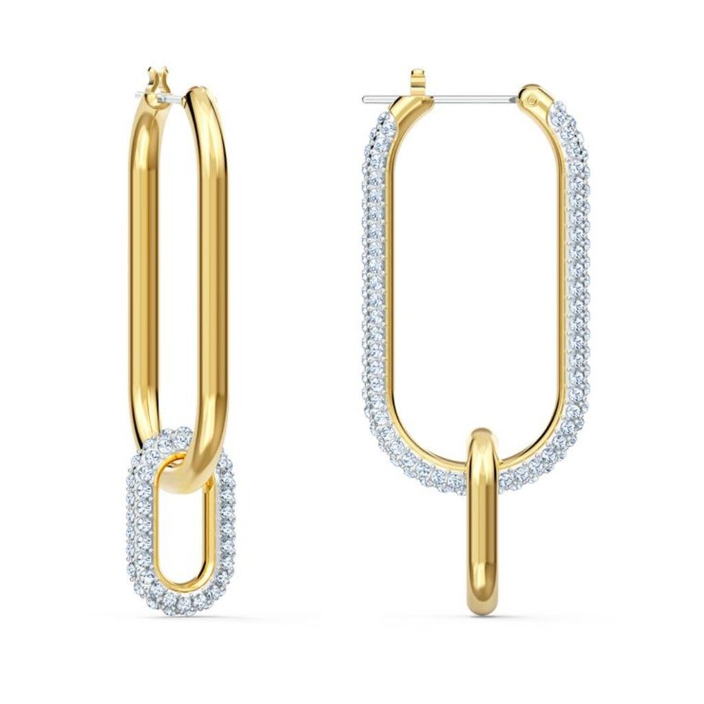 Swarovski Swarovski Time Hoop Pierced Earrings Size ONE SIZE - 3 Thumbnail
