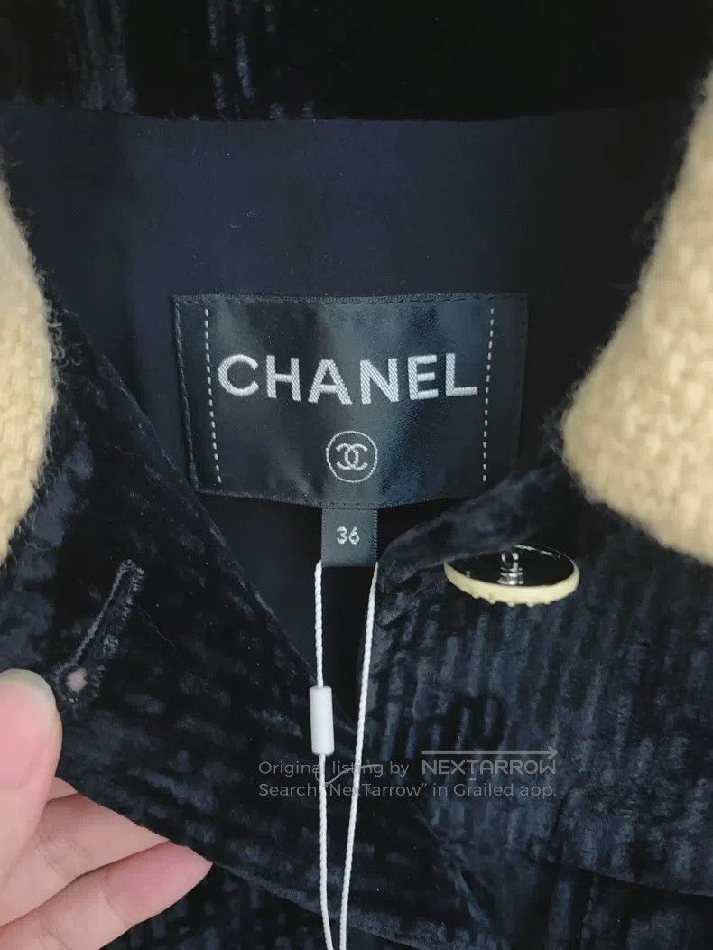 Chanel Chanel Velvet colour-blocked coat Size XS / US 0-2 / IT 36-38 - 2 Thumbnail