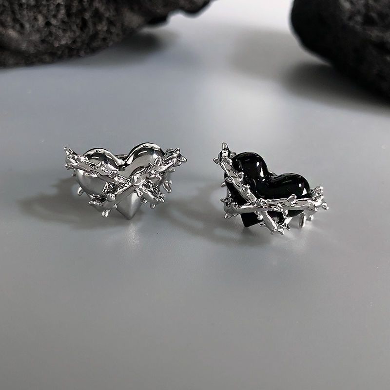Jewelry Heart Matchless Jewelry Rings Open Chrome Ring (Size 7-13) Size ONE SIZE - 6 Thumbnail