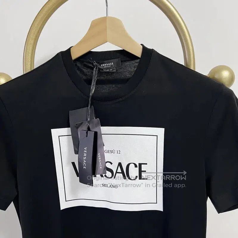 Versace Versace Black Cotton Short Sleeve T-Shirt . Size US XS / EU 42 / 0 - 2 Thumbnail