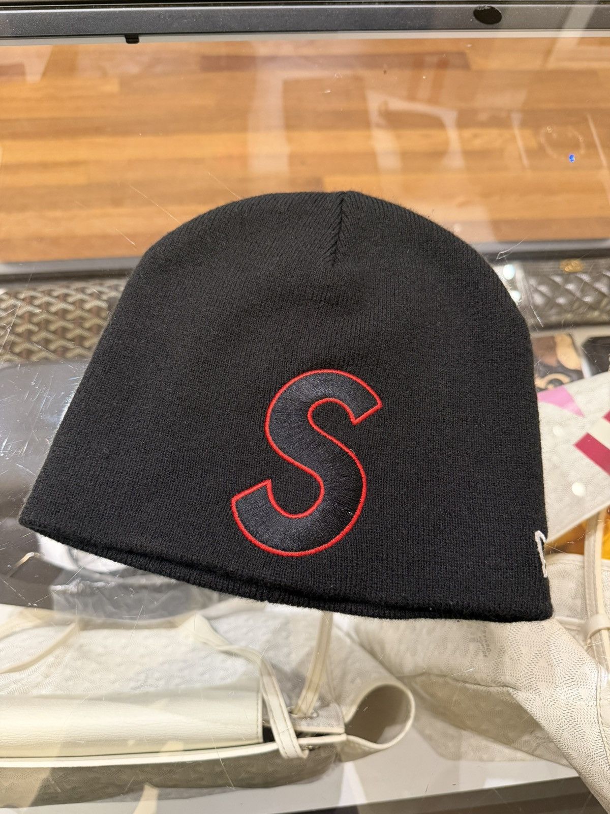 New Era × Supreme Supreme New Era S Logo Beanie (SS23) Black | Grailed