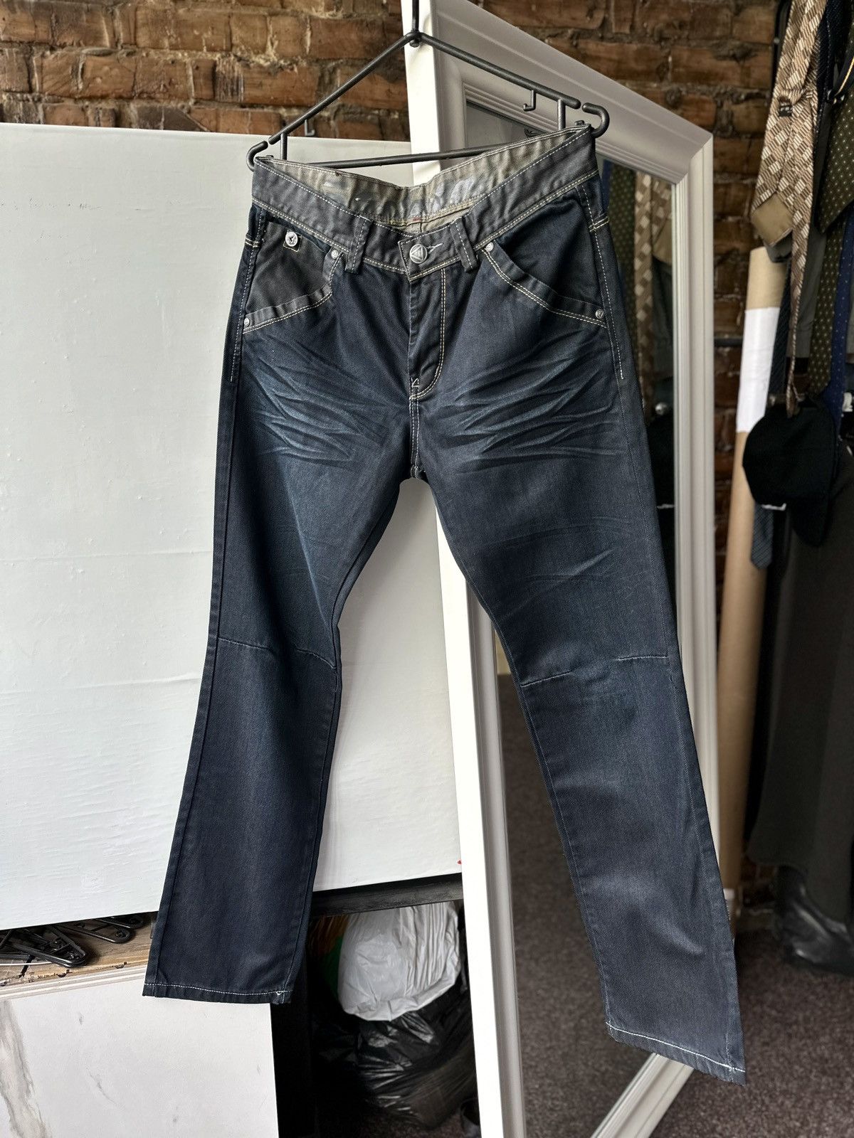 G-Star Men’s Jeans G-Star Raw Bladel Loose Kraft Embro Dark Blue Size US 32 / EU 48 - 3 Thumbnail