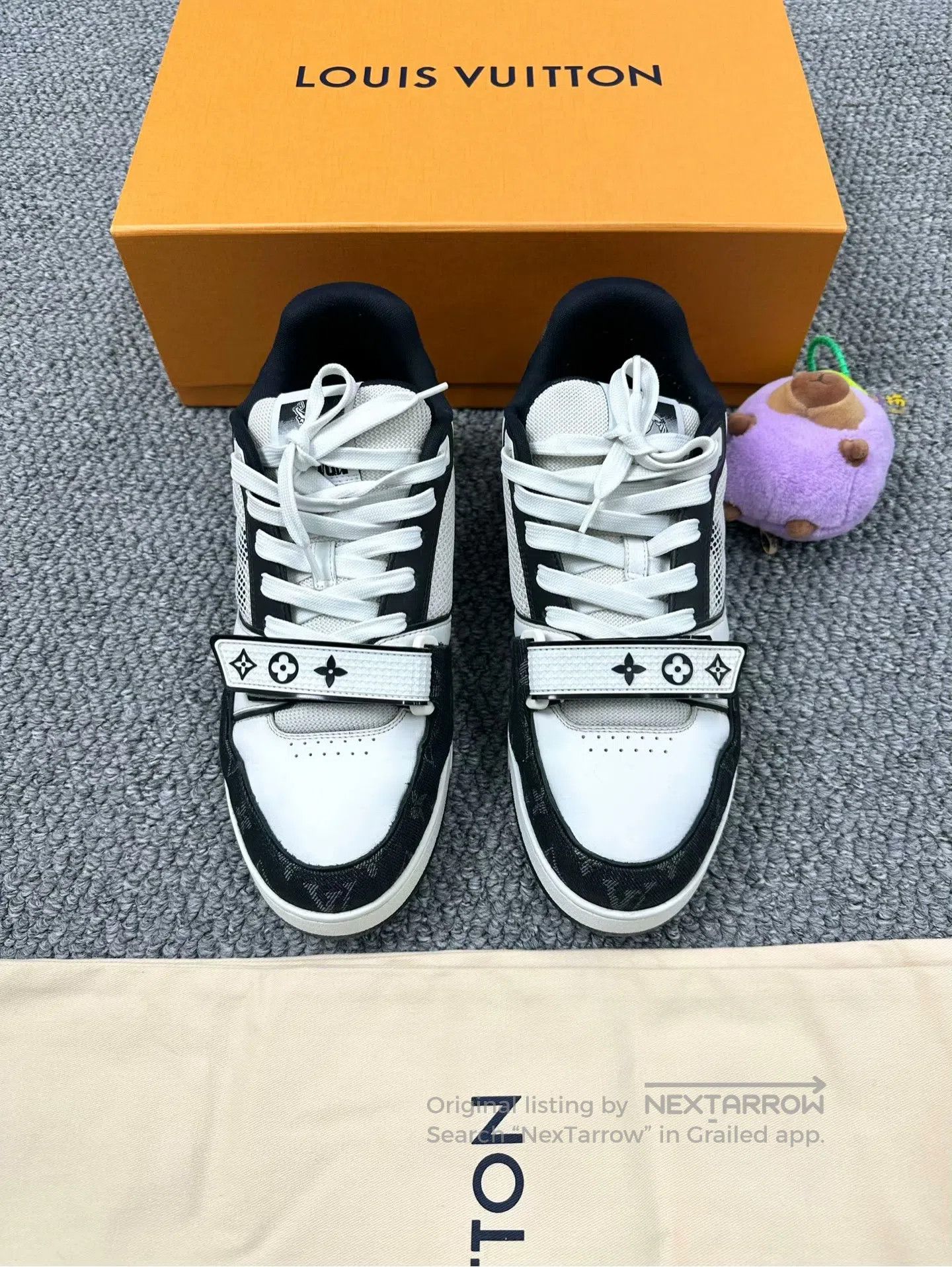Louis Vuitton Louis Vuitton Black and White Panda Magic Tape Casual Snea Size US 9.5 / EU 42-43 - 2 Thumbnail