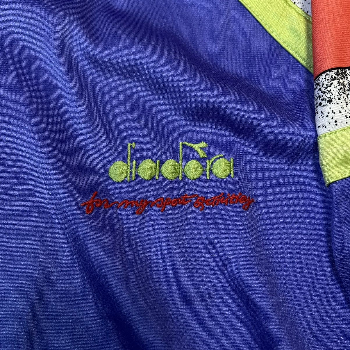 Diadora × Vintage Vintage 90s Diadora Track Jacket full zip men’s Size US L / EU 52-54 / 3 - 5 Thumbnail