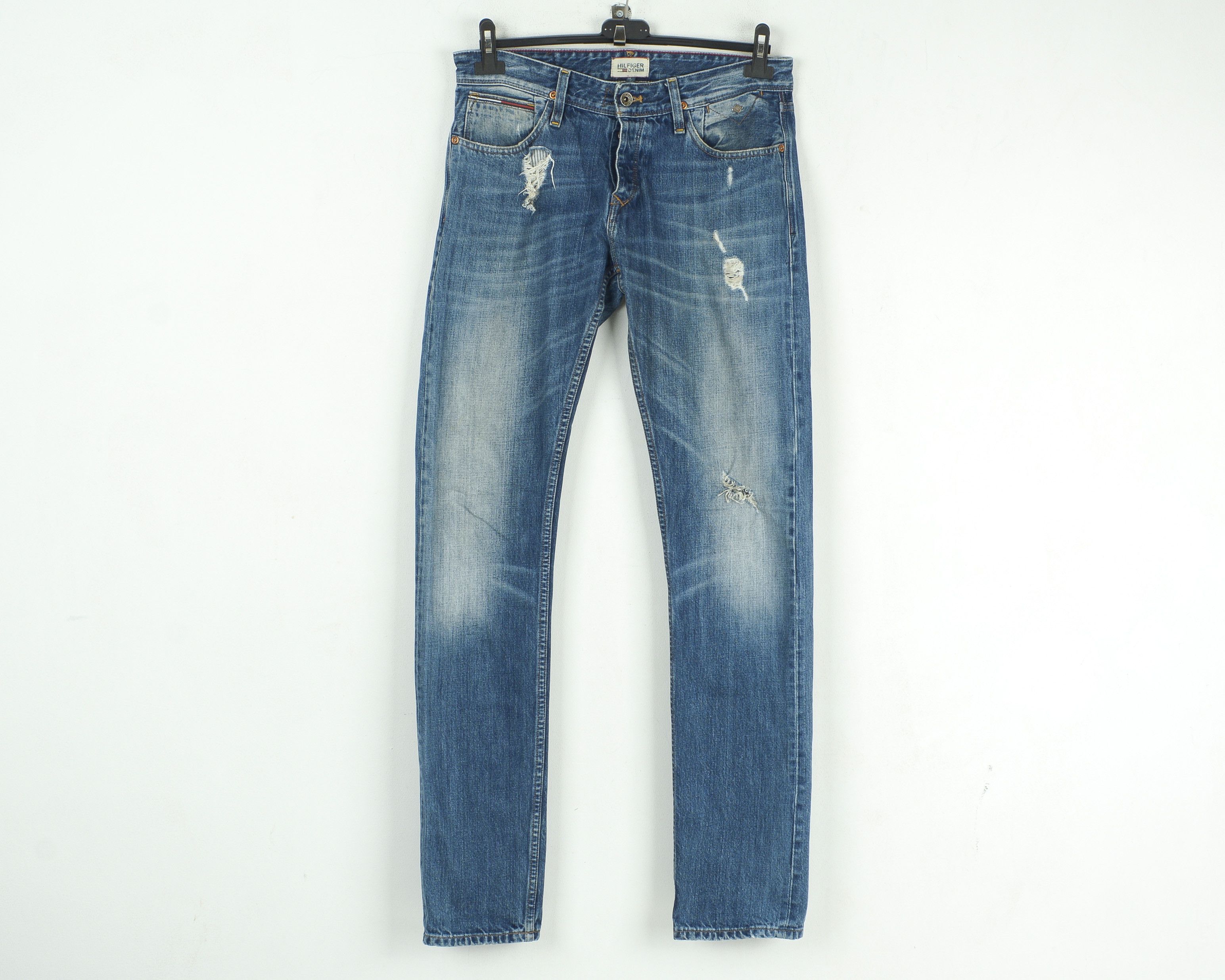 Tommy Hilfiger Rockridge Selvedge Men W30 L34 Slim Tapered Jeans Trousers Size US 30 / EU 46 - 1 Thumbnail
