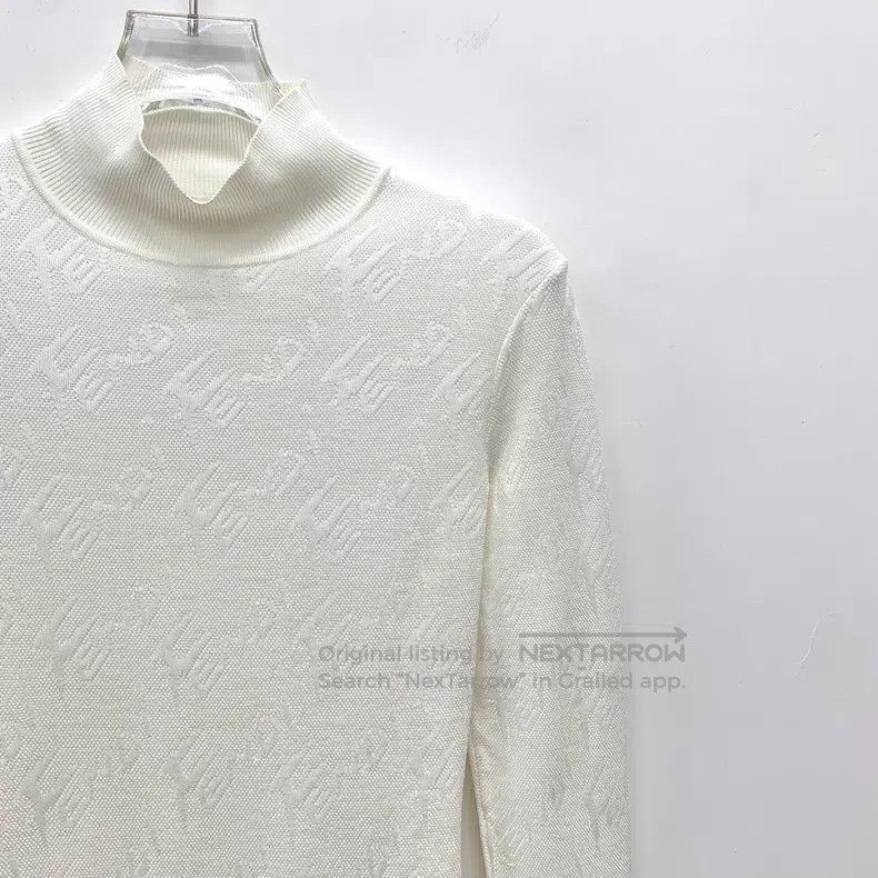 Fendi Fendi White Jacquard Full Print Cotton High Neck Long Slee Size XS / US 0-2 / IT 36-38 - 3 Thumbnail