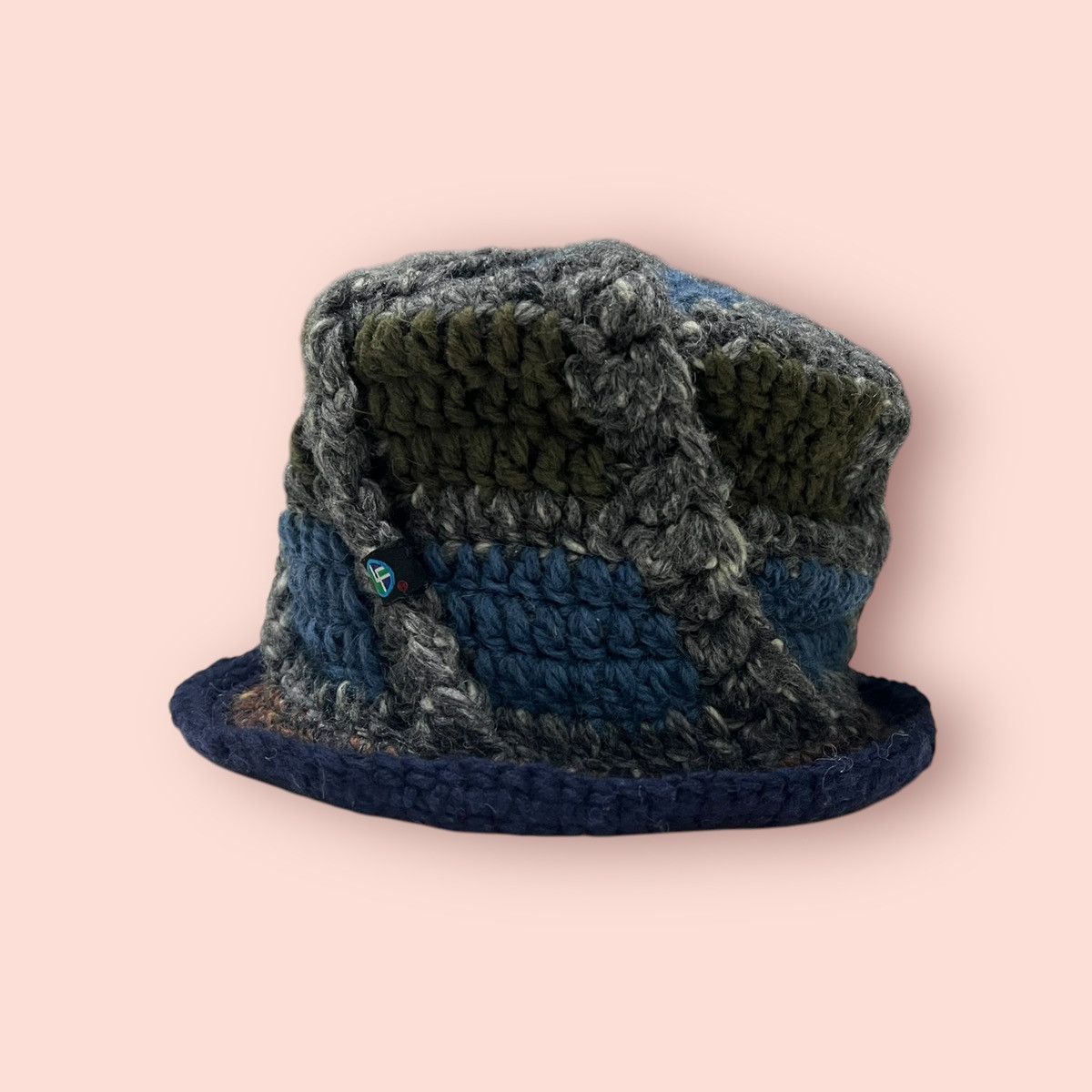 14th Addiction × Japanese Brand × Vintage VINTAGE LIGA FELIZ JAPAN CROCHET KNITTED BUCKET HAT Size ONE SIZE - 19 Thumbnail