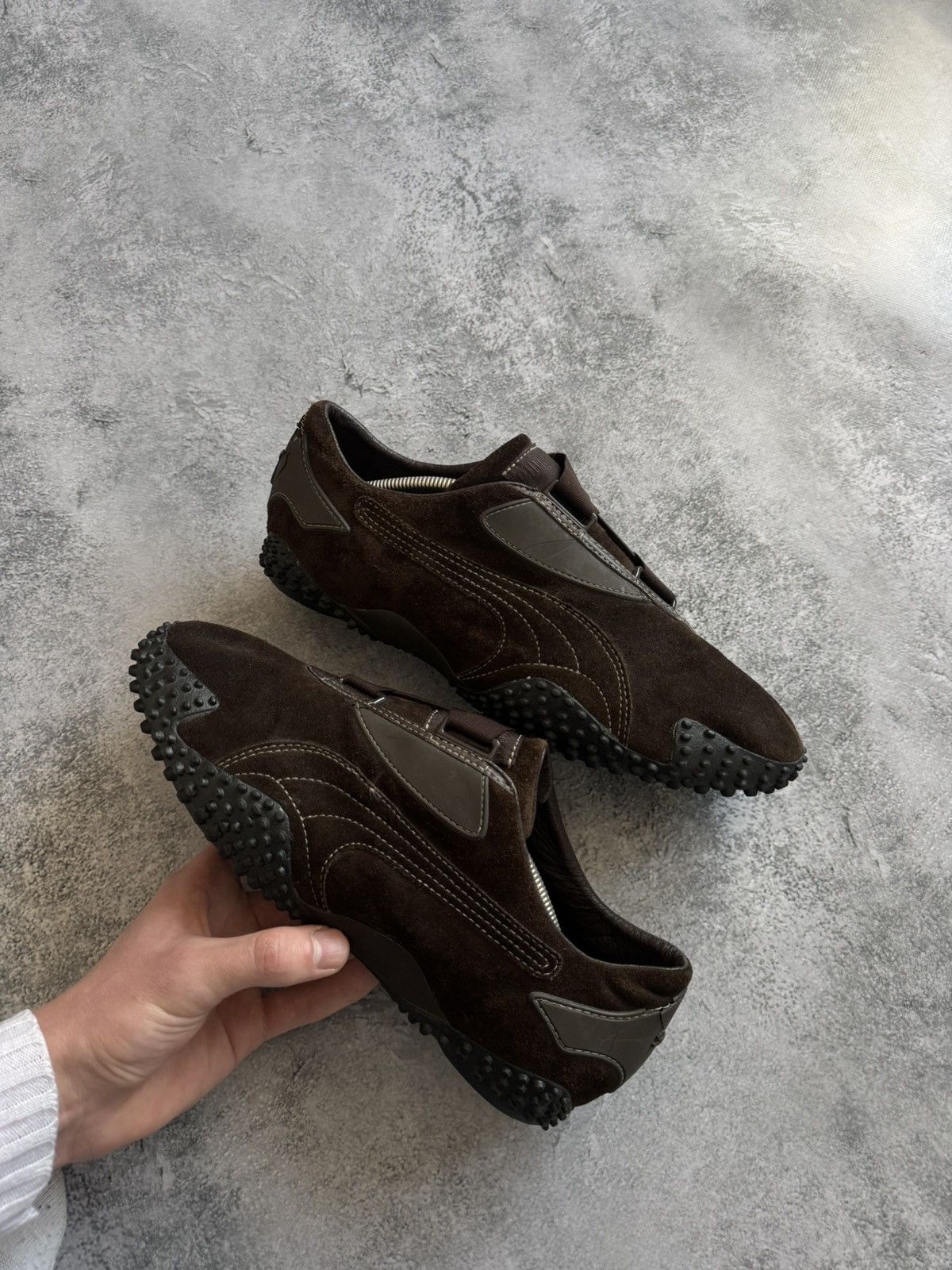 Puma Vintage Puma Mostro Brown Leather Rare Asap sped cat Size US 10 / EU 43 - 1 Thumbnail