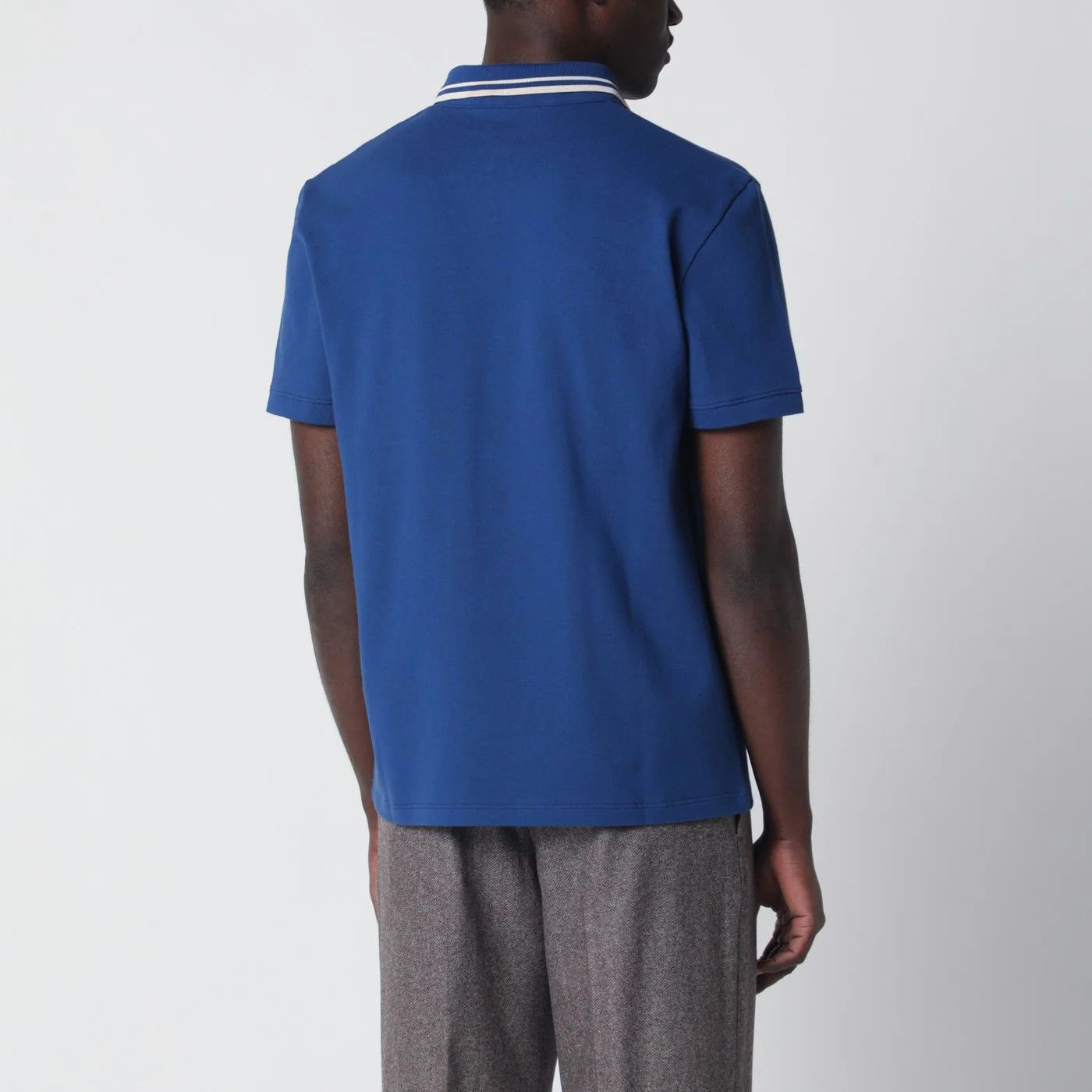 Valentino o1d2blof0326 VLogo Patch Polo Shirt in Blue Size US S / EU 44-46 / 1 - 2 Thumbnail