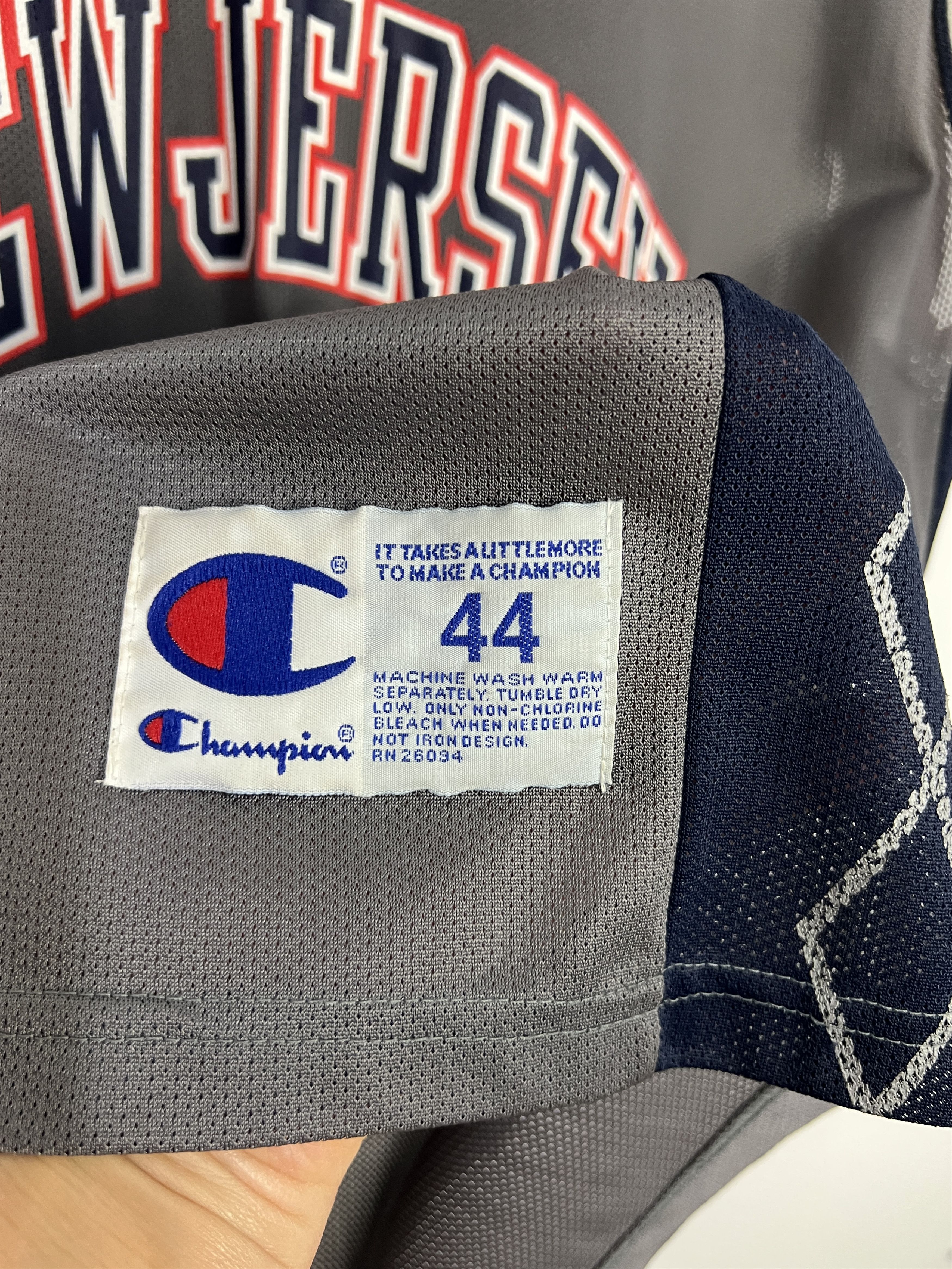 Champion Vintage 90's New Jersey Nets #44 Van Horn Jersey Trikot Size US L / EU 52-54 / 3 - 5 Thumbnail