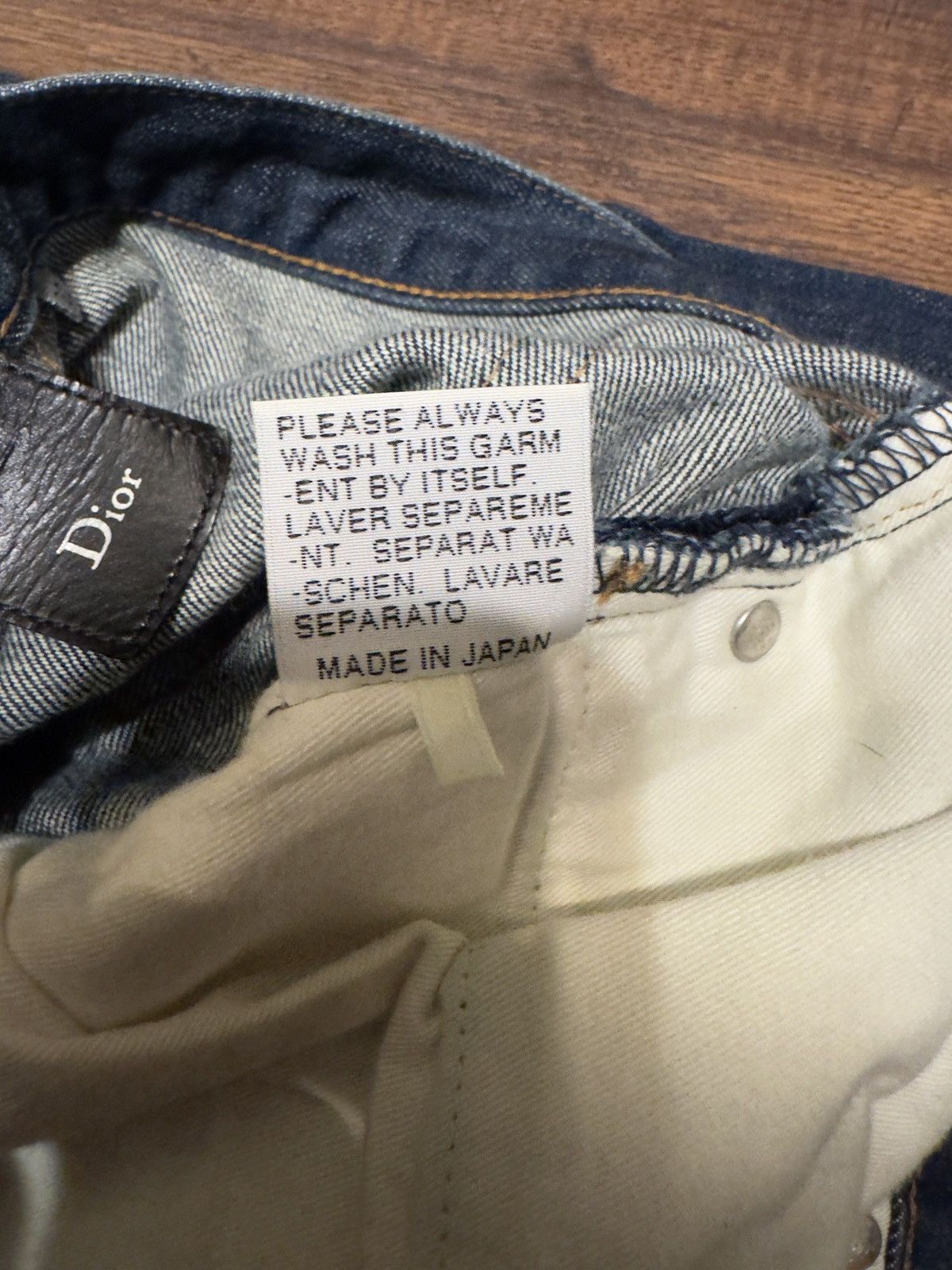 Dior Hedi Slimane Dior Homme Raw Blue Denim Size US 30 / EU 46 - 5 Thumbnail