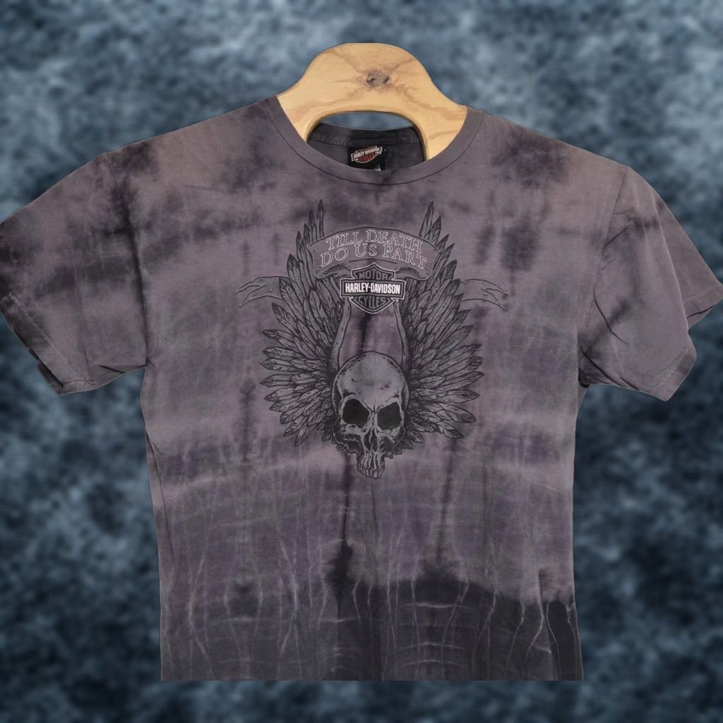 Harley Davidson Harley-Davidson T-Shirt Men Regular Size L Gray Tie Dye 2000-2009 Motorcycle Biker Shirt Size US L / EU 52-54 / 3 - 1 Thumbnail