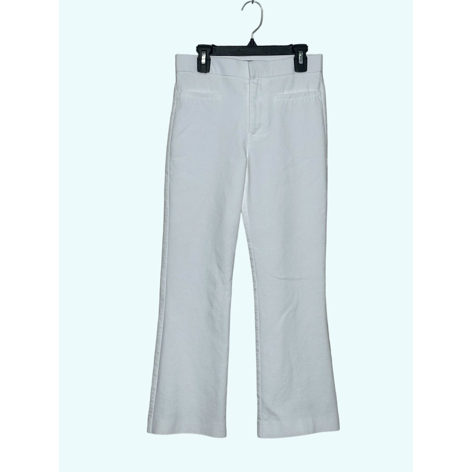 Zara Zara white straight legs ankle pants size XS Size 27" / US 4 / IT 40 - 6 Thumbnail