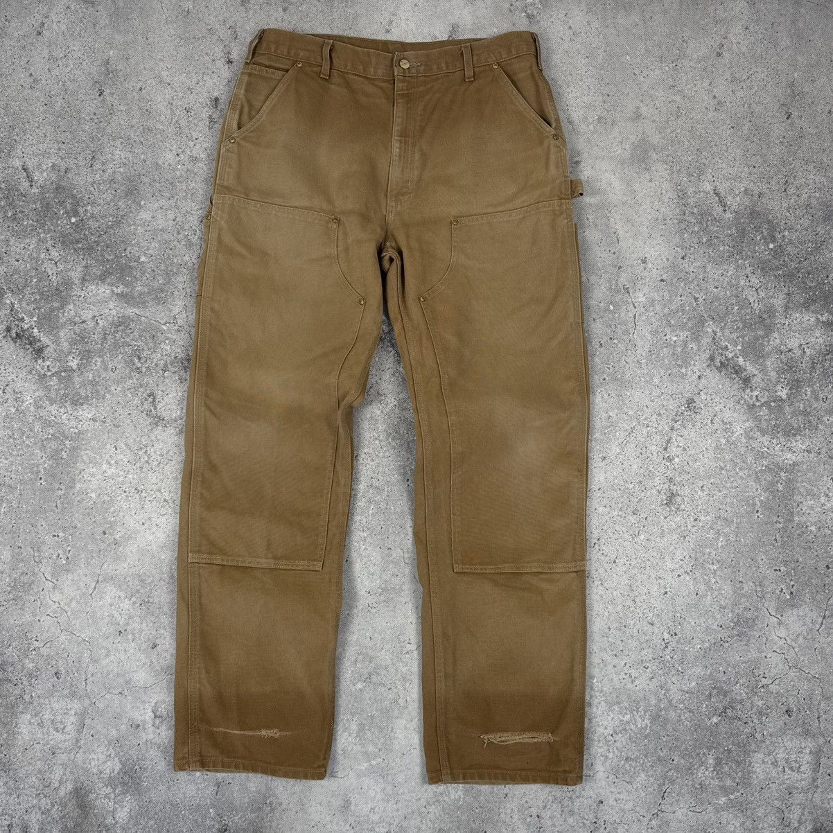 Vintage Carhartt Double Knee Distressed Pants Made In USA