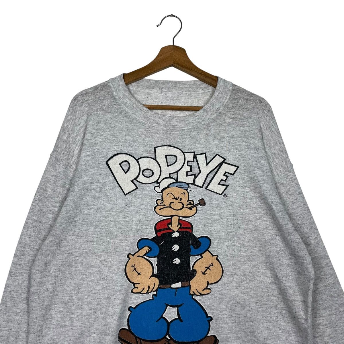 Vintage Vintage 90s Popeye Big Print Crewneck Sweatshirt Size US M / EU 48-50 / 2 - 2 Thumbnail
