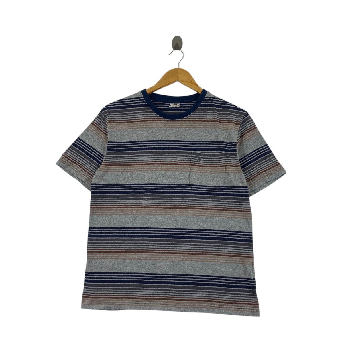 Hang Ten Vintage HANG TEN HAWAII Honolulu Striped Tee Shirt Top Size US M / EU 48-50 / 2 - 1 Thumbnail