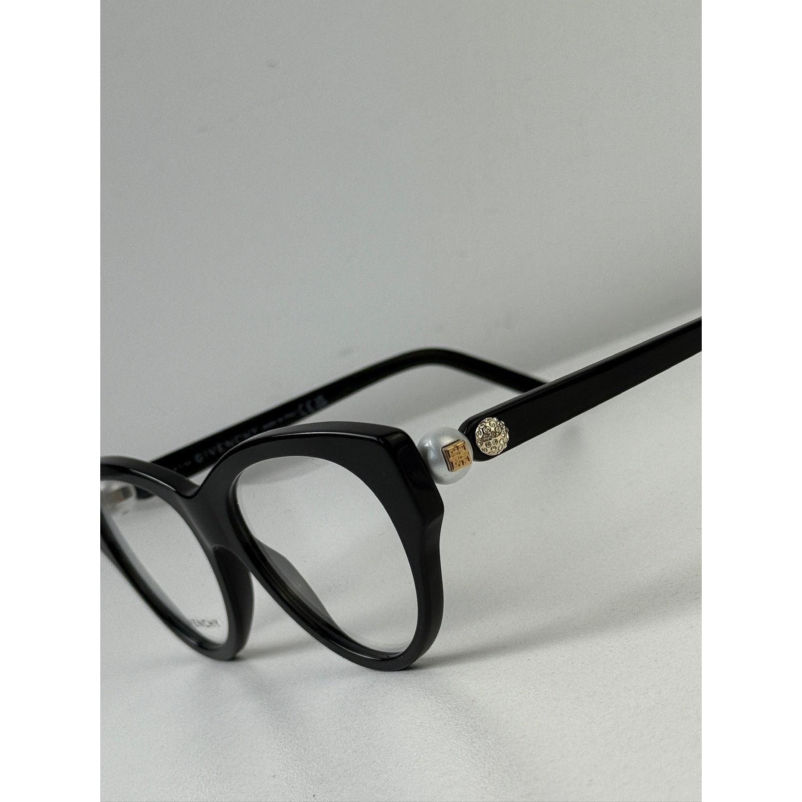 Givenchy NEW Givenchy GV50048I Cat Eye Pearl Black Crystal Frames Size ONE SIZE - 9 Thumbnail
