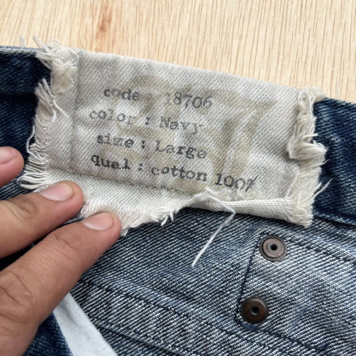 If Six Was Nine ANTFUI JEANS MIGHTY WING MUD PUNK LIGHTING AND CLOUD DENIM Size US 31 - 14 Thumbnail