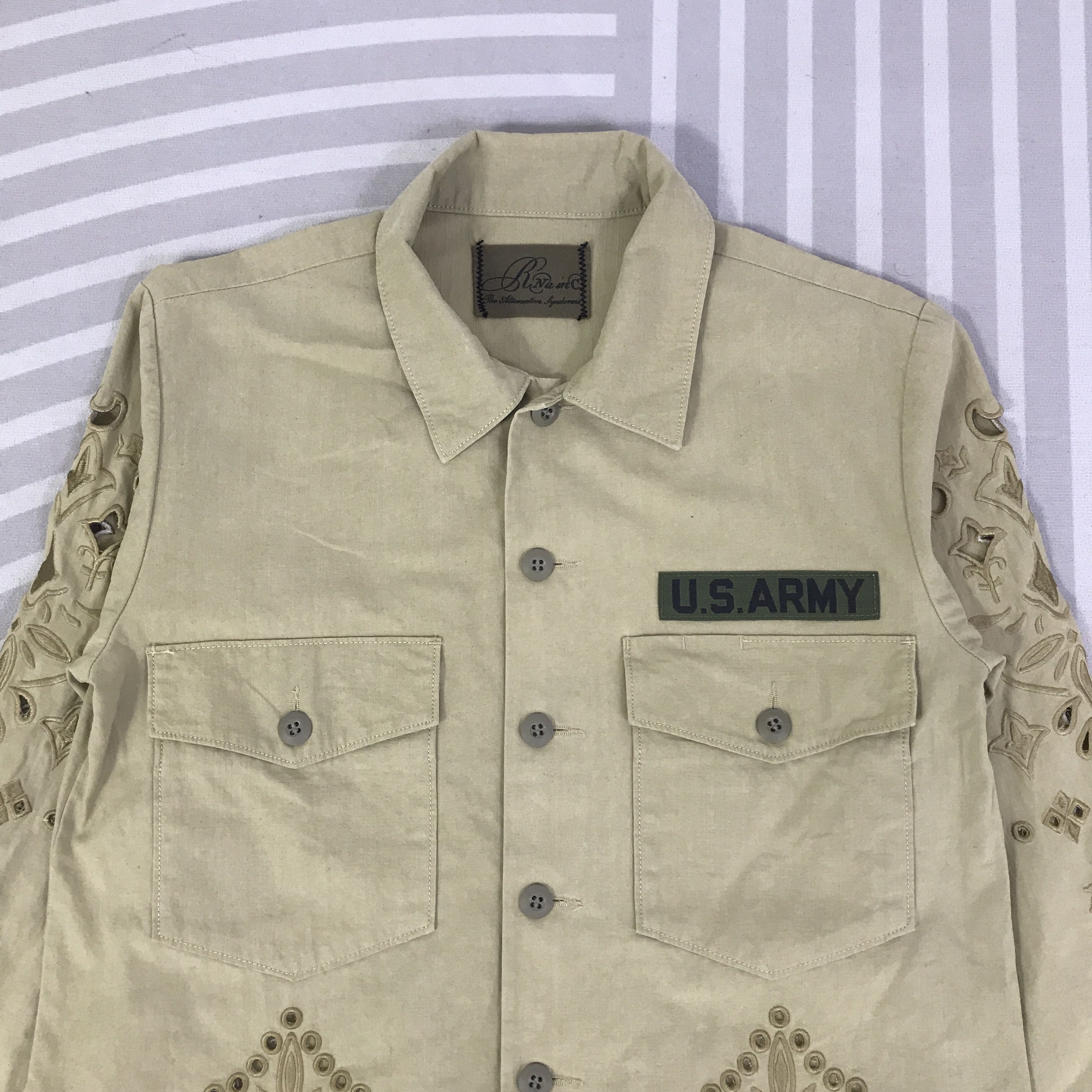 Japanese Brand Vintage RNA Inc. x US Army Jacket K114B20 Size US M / EU 48-50 / 2 - 2 Thumbnail