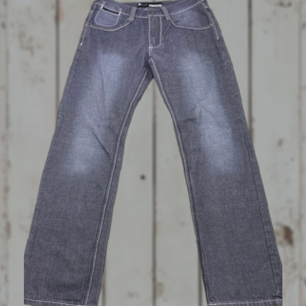 Vintage Mecca Jeans Mens 34x34 Blue Denim Slim Fit Straight Leg Embroidered Pockets Size US 34 / EU 50 - 1 Thumbnail