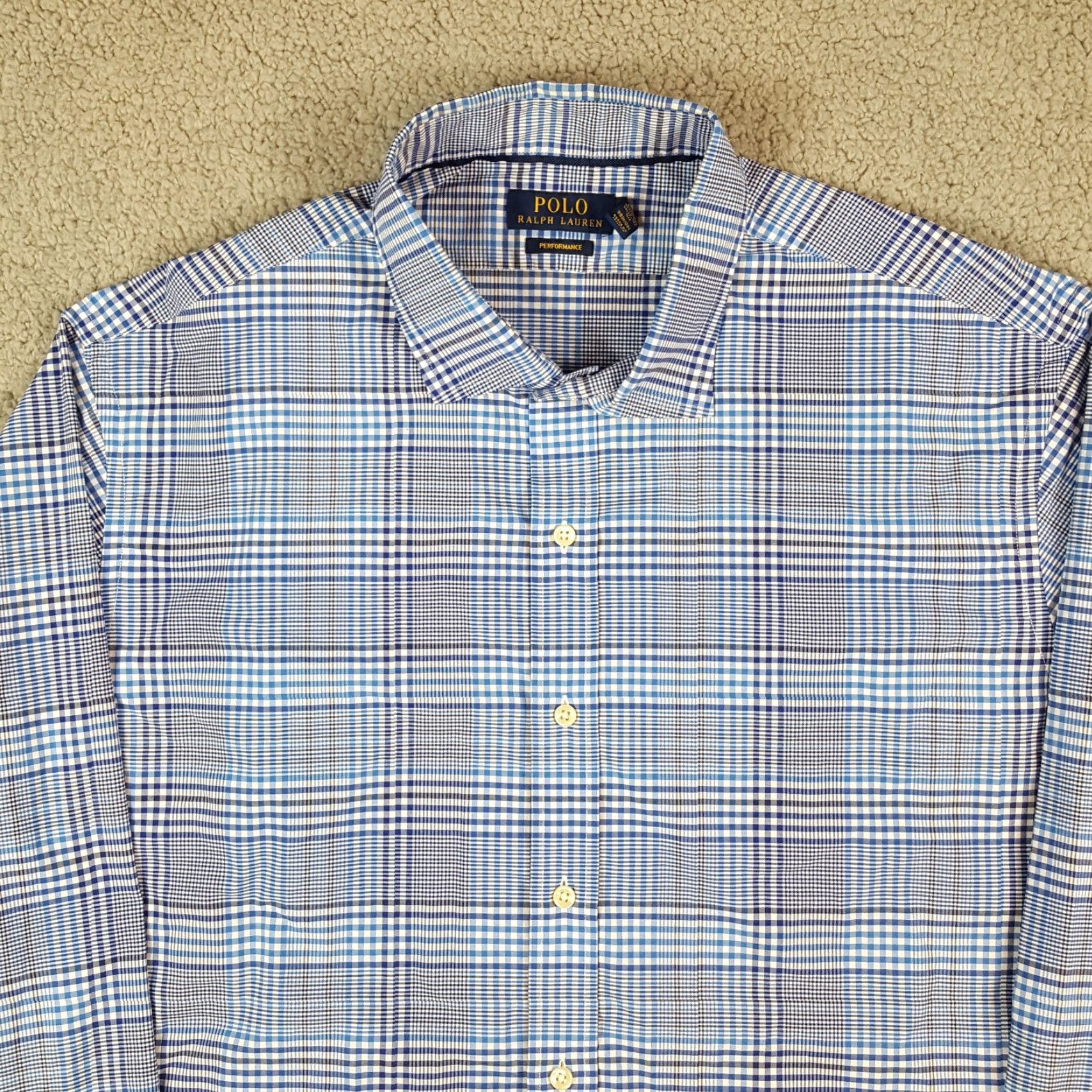 Polo Ralph Lauren Vintage Polo Ralph Lauren Men's Size 2XL Plaid Button-Up Shirt Collared Casual Preppy 90s Blue Size US XXL / EU 58 / 5 - 3 Thumbnail